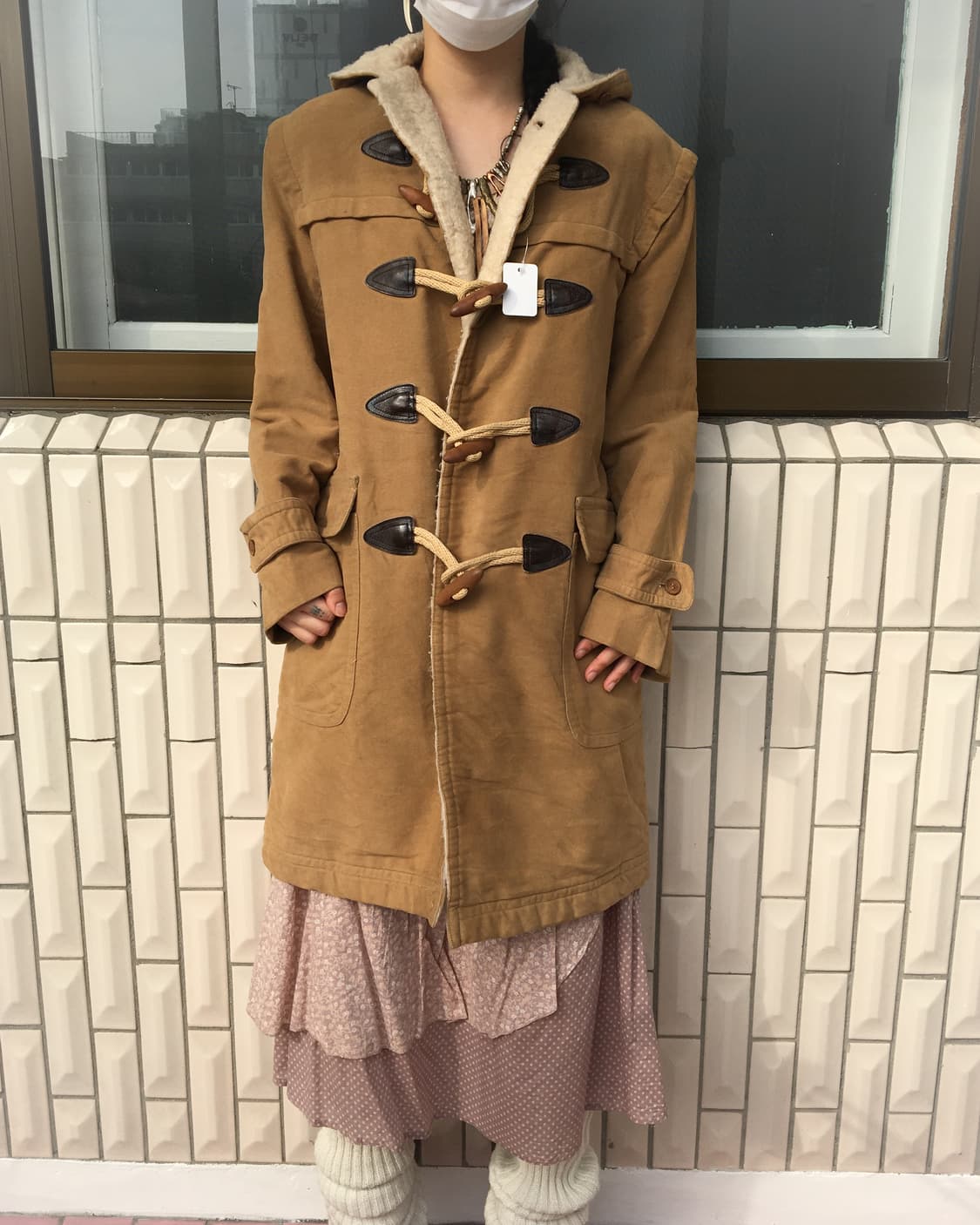 Duffle button hood coat 상품이미지1