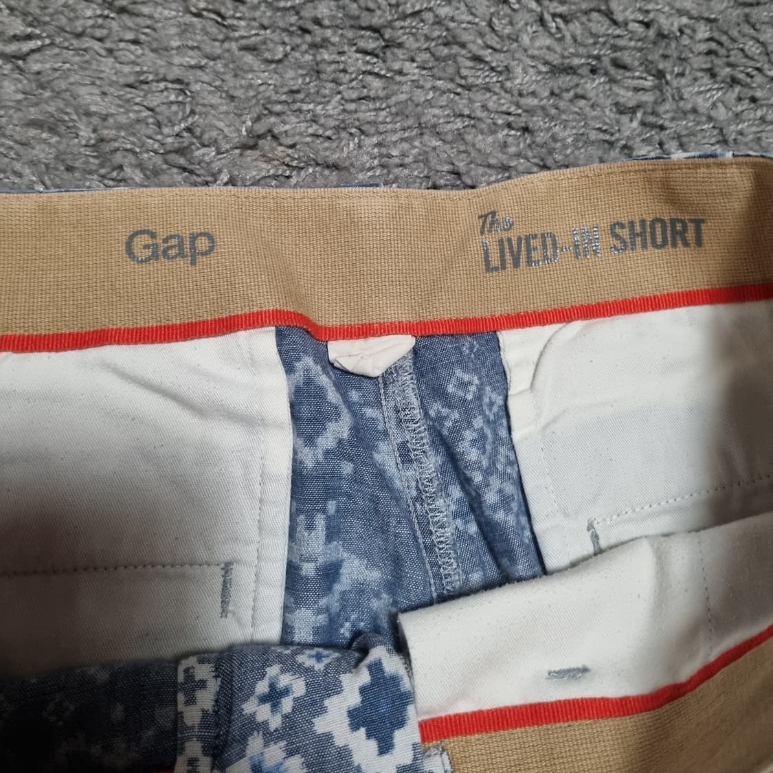 갭 gap 프랙탈 패턴 체크 반바지 32 올드갭 빈티지 상품이미지3