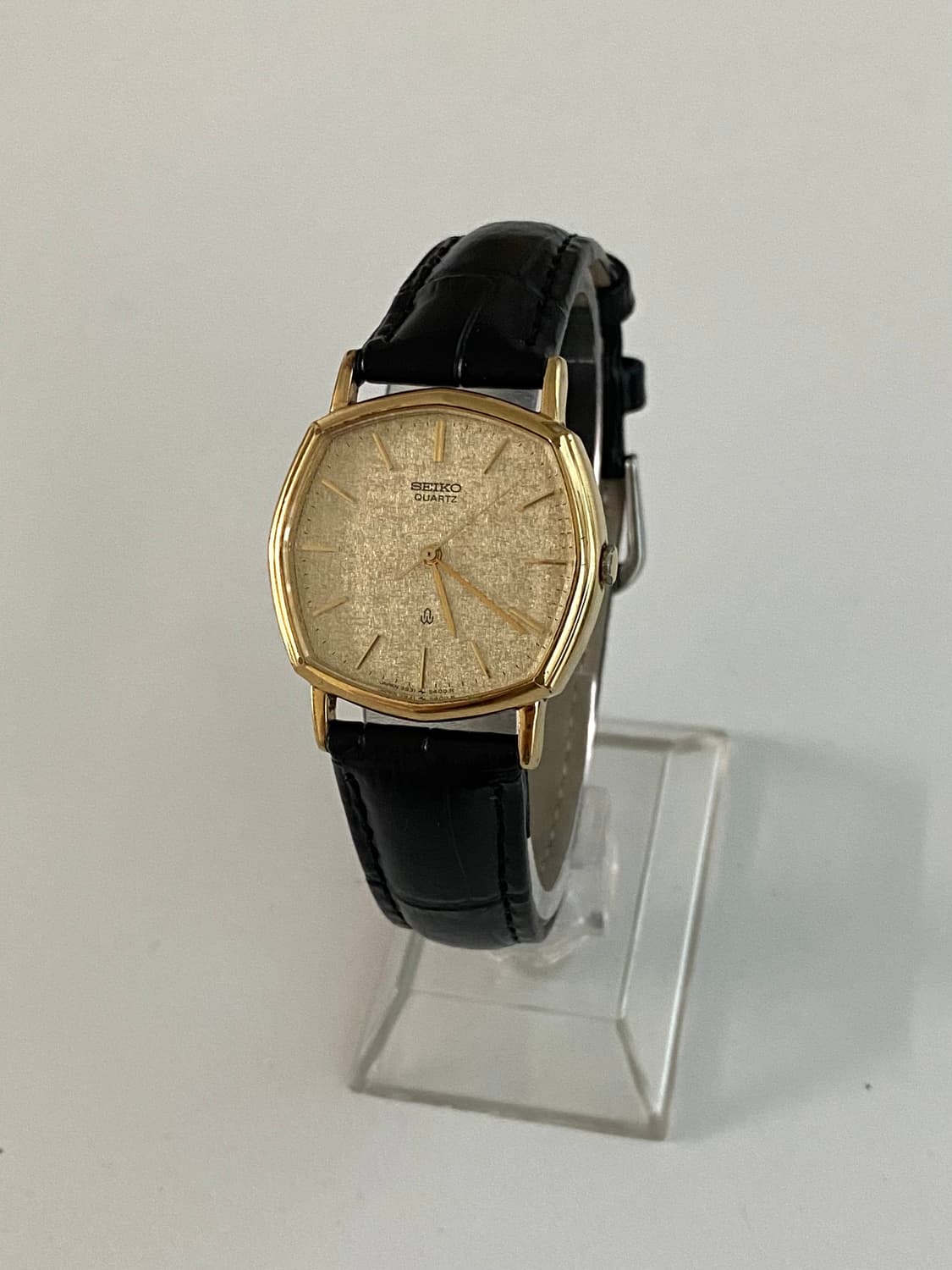 Seiko 세이코 쿼츠 스퀘어 샴페인 골드 상품이미지2