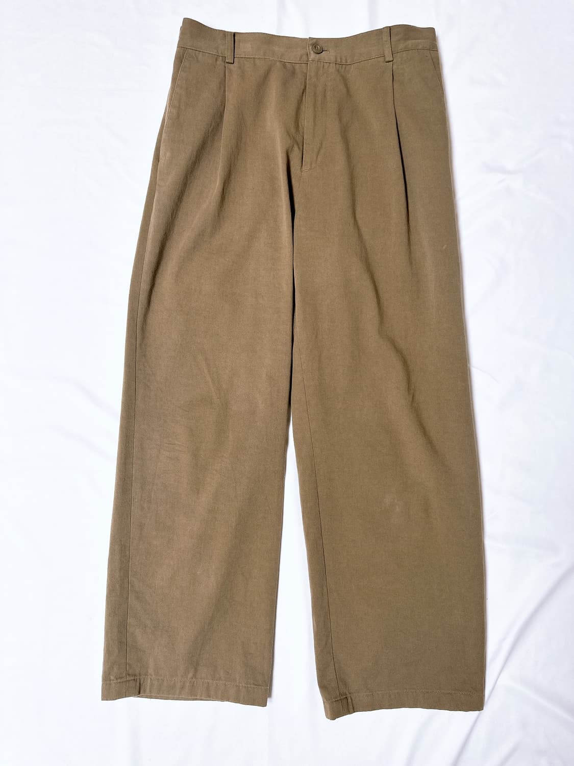 마인드 브리지 코튼 와이드 원턱 밴딩 팬츠  34 상품이미지7