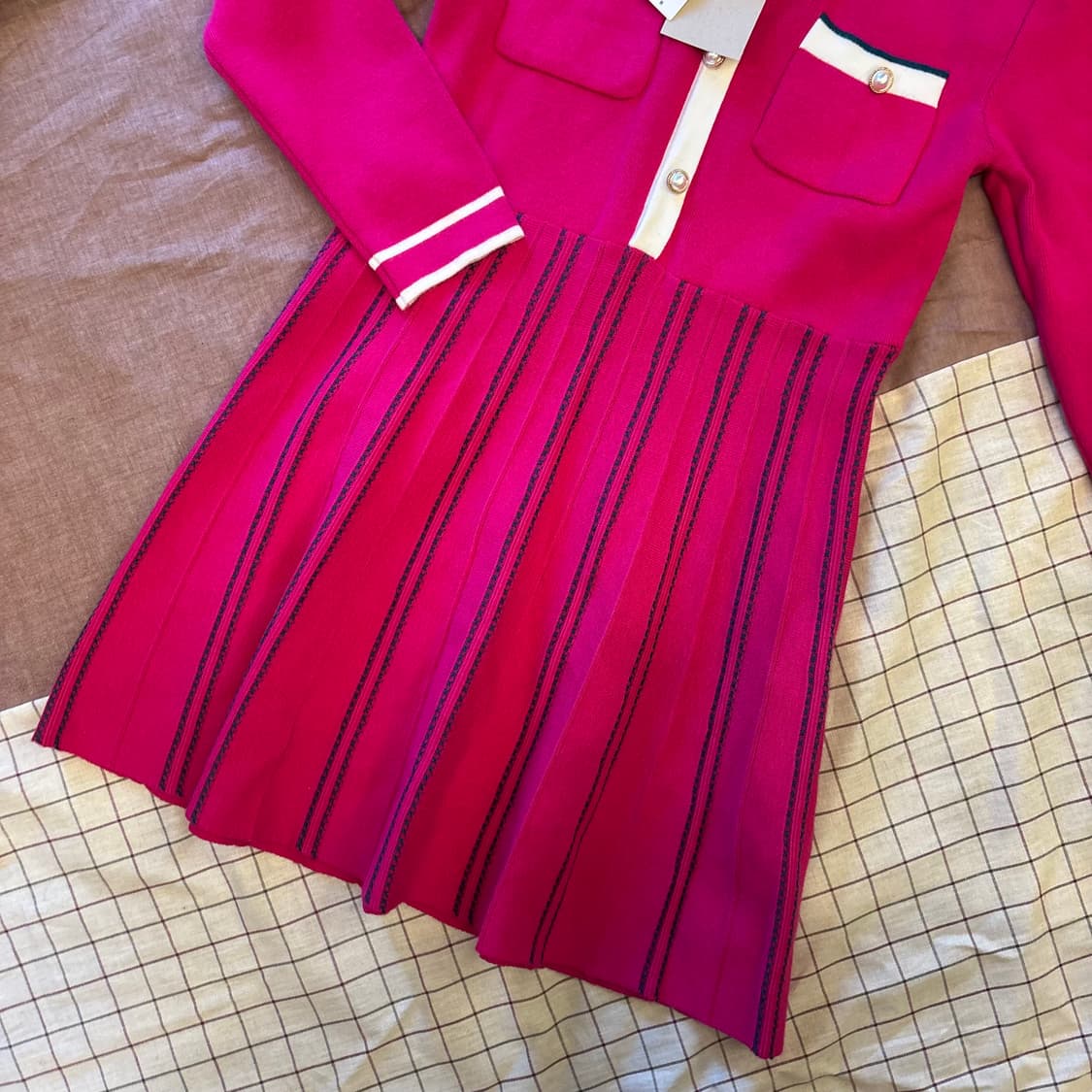 베네통 키즈 니트 원피스 M(8-9)   상품이미지3