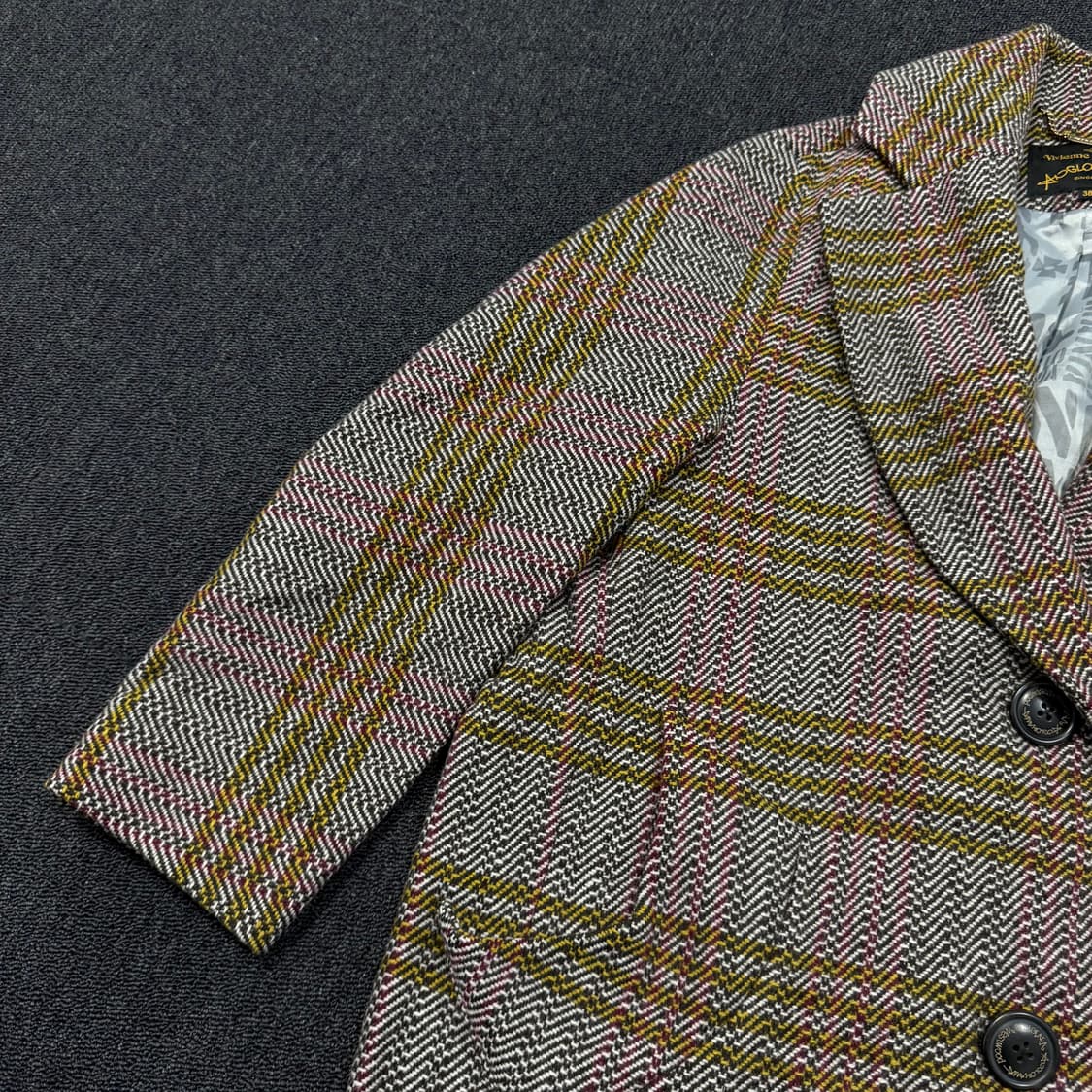 비비안웨스트우드 체크 울 코트 상품이미지10