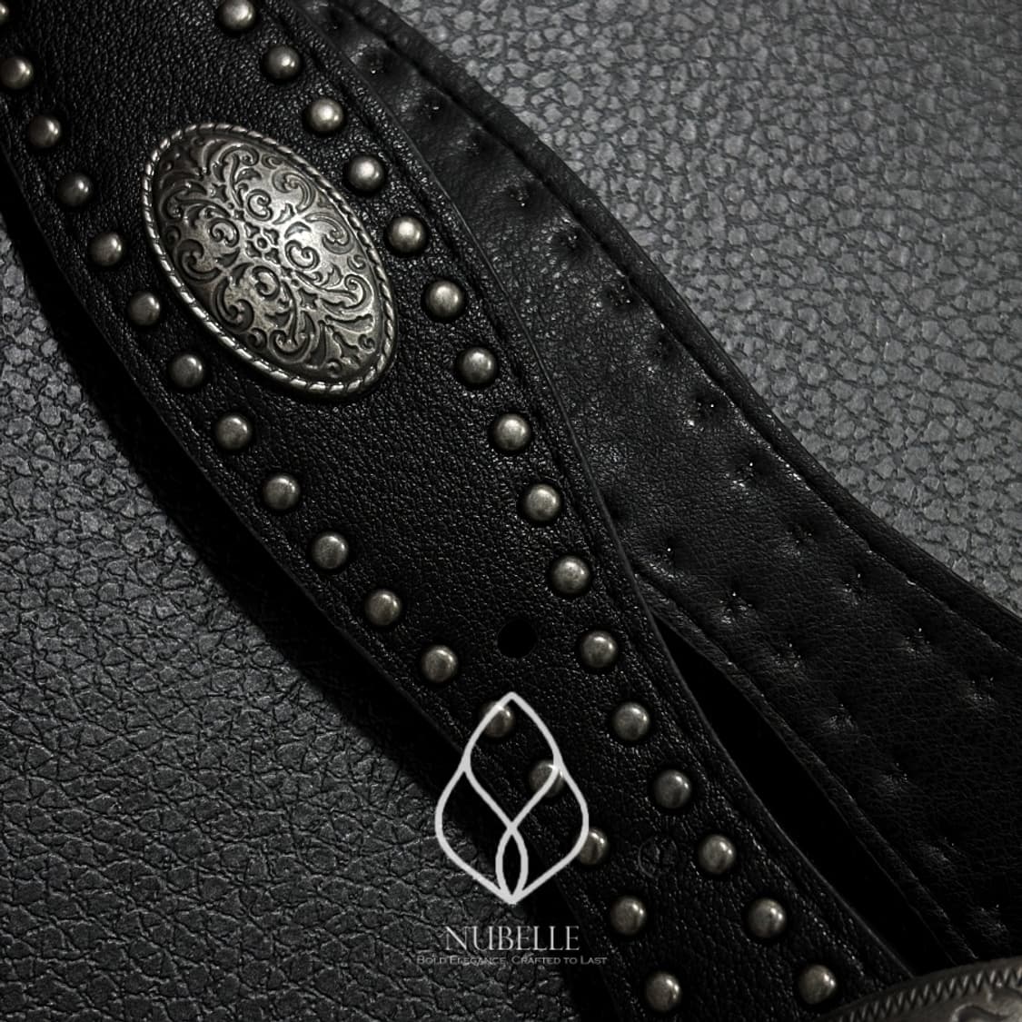 🌗 Convex stud western belt / 에스닉 웨스턴 벨트 상품이미지4