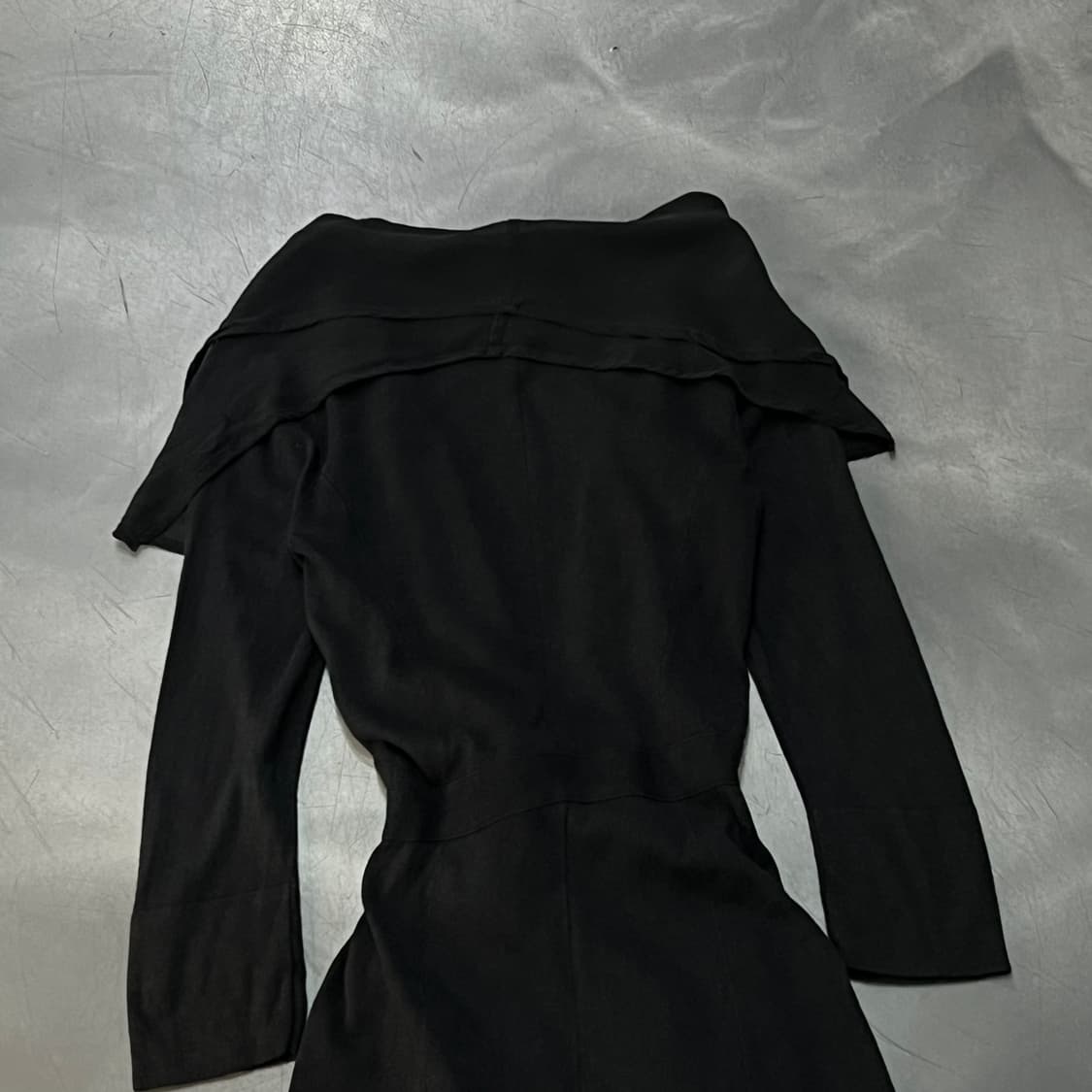  아르마니 꼴레지오니 레이어드 카라 롱 가디건 y16015 상품이미지5