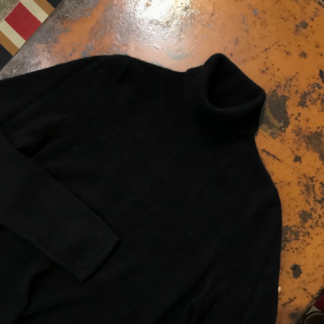 헤리티지 캐시미어 블랙 캐시미어 터틀넥 롱 니트 여성 44 55 사이즈 상품이미지3