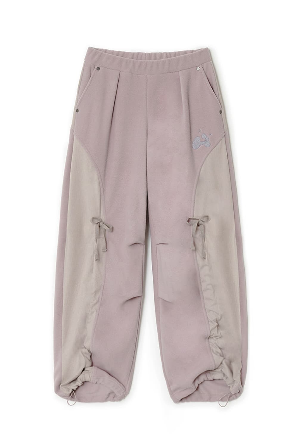 허그유어스킨 드로우 스트링 플리스 팬츠 핑크 상품이미지1