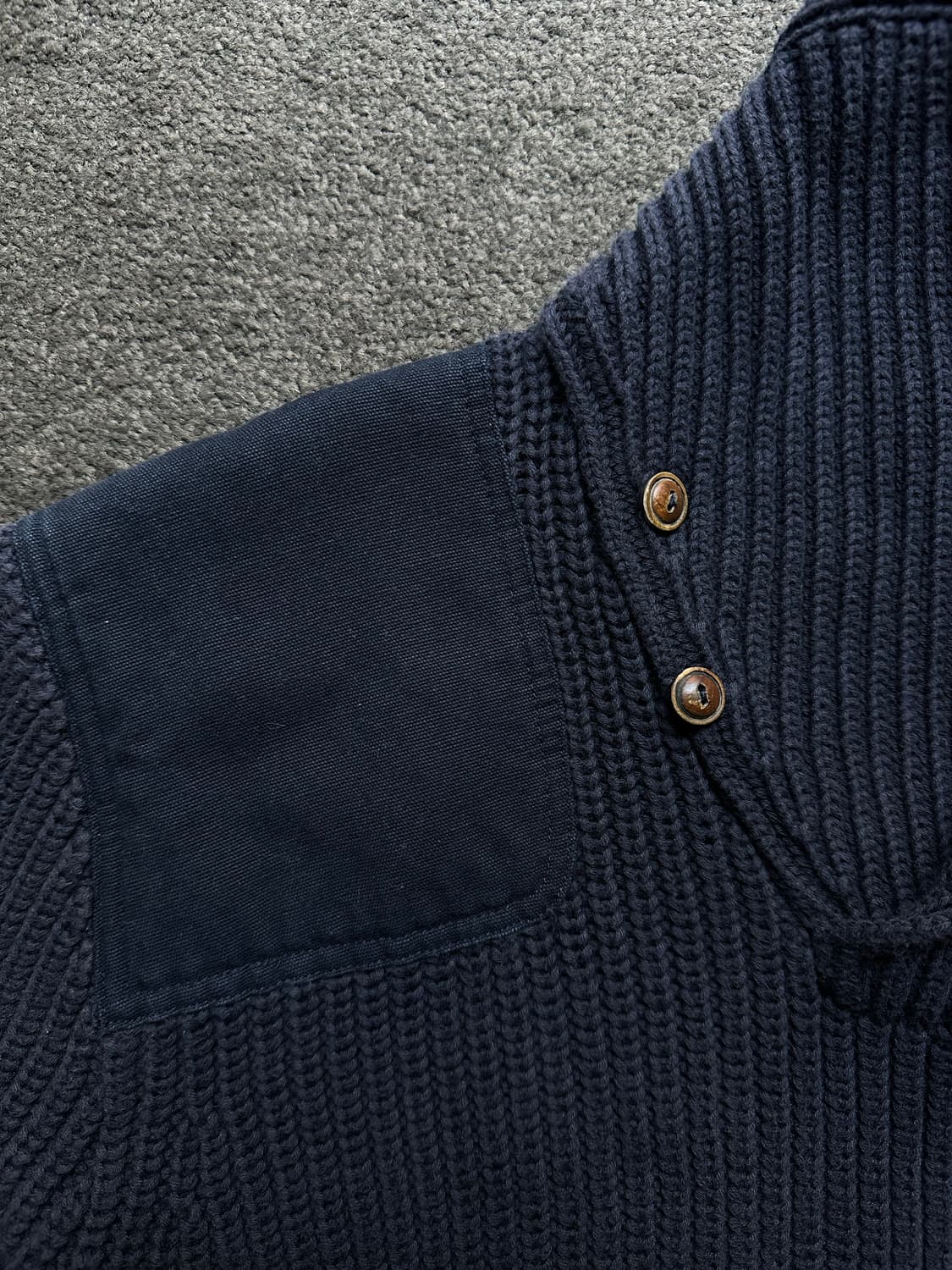 폴로 랄프로렌 숄칼라 스웨터 네이비 L 상품이미지2