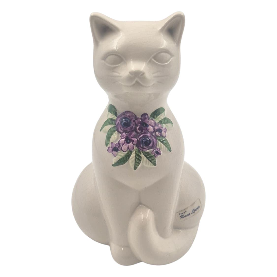 60s 스웨덴 핸드메이드 포셀린 고양이 피겨린 상품이미지1