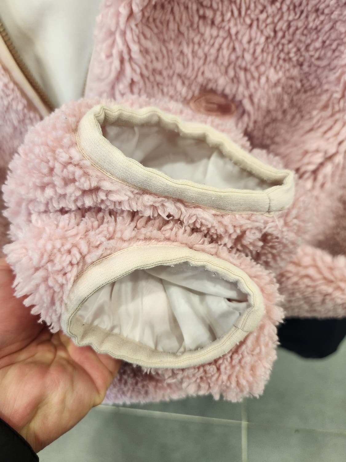 아이더 고어텍스 보아 플리스 후드 집업 핑크 여성용 상태좋음 상품이미지5