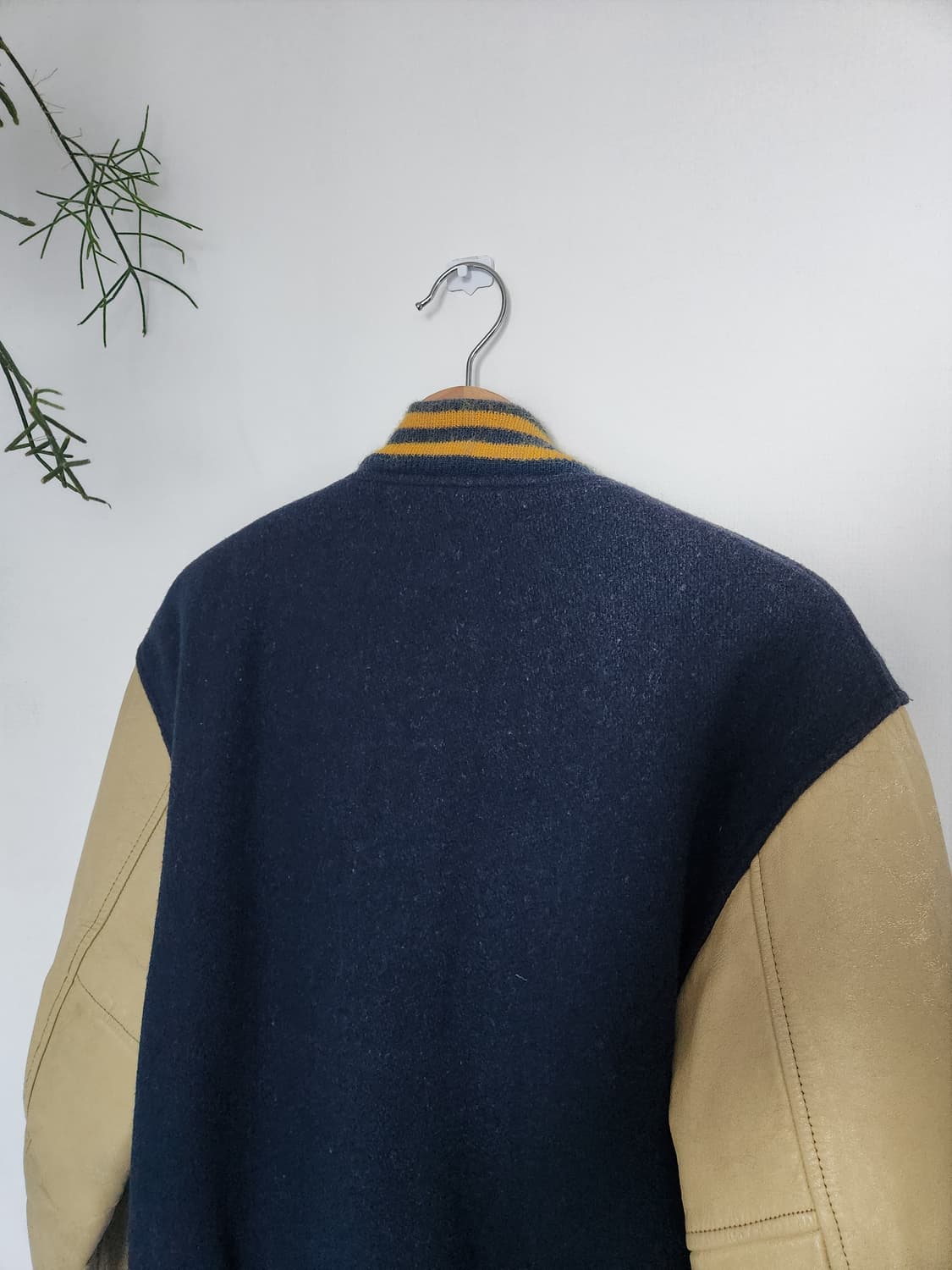 80s Butwin 레더 울 바시티 자켓(USAmade) 상품이미지7