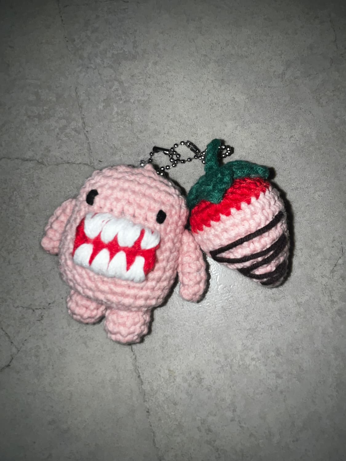 Domo-kun keyring / 핑크 도모군 키링 / handmade 상품이미지1