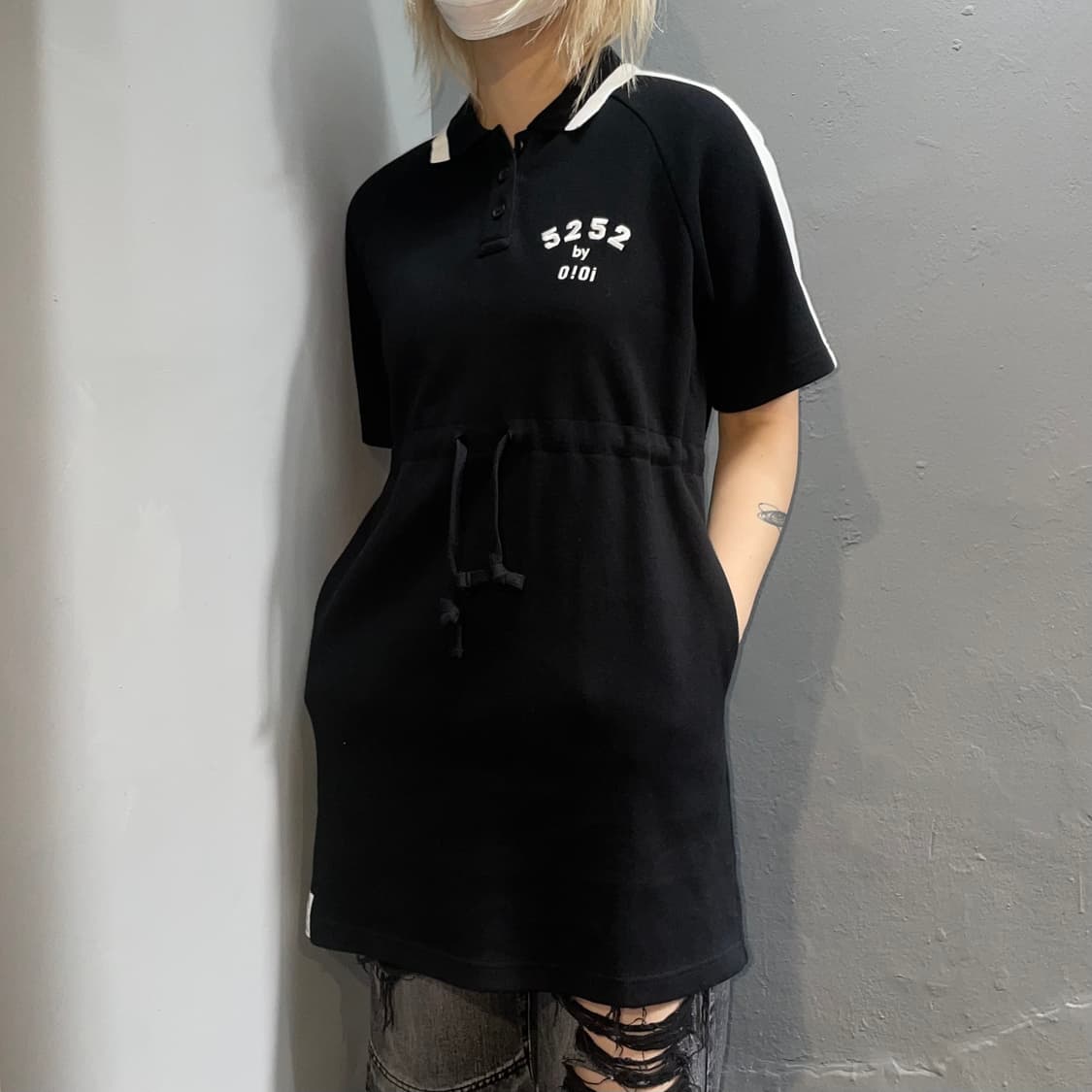OIOI 블랙 포켓 원피스 상품이미지1