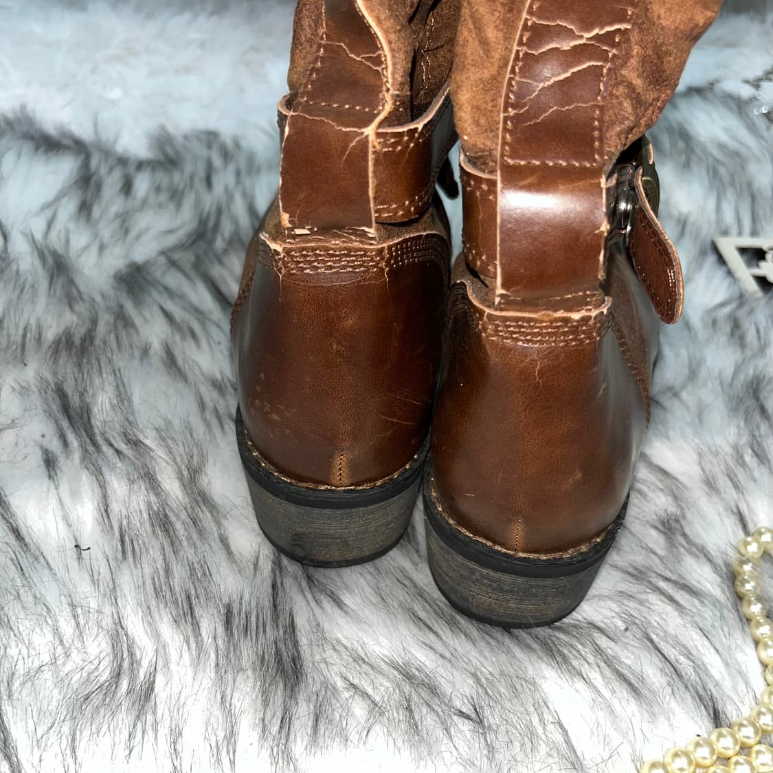 빈티지 브라운 레이스업 부츠 상품이미지6