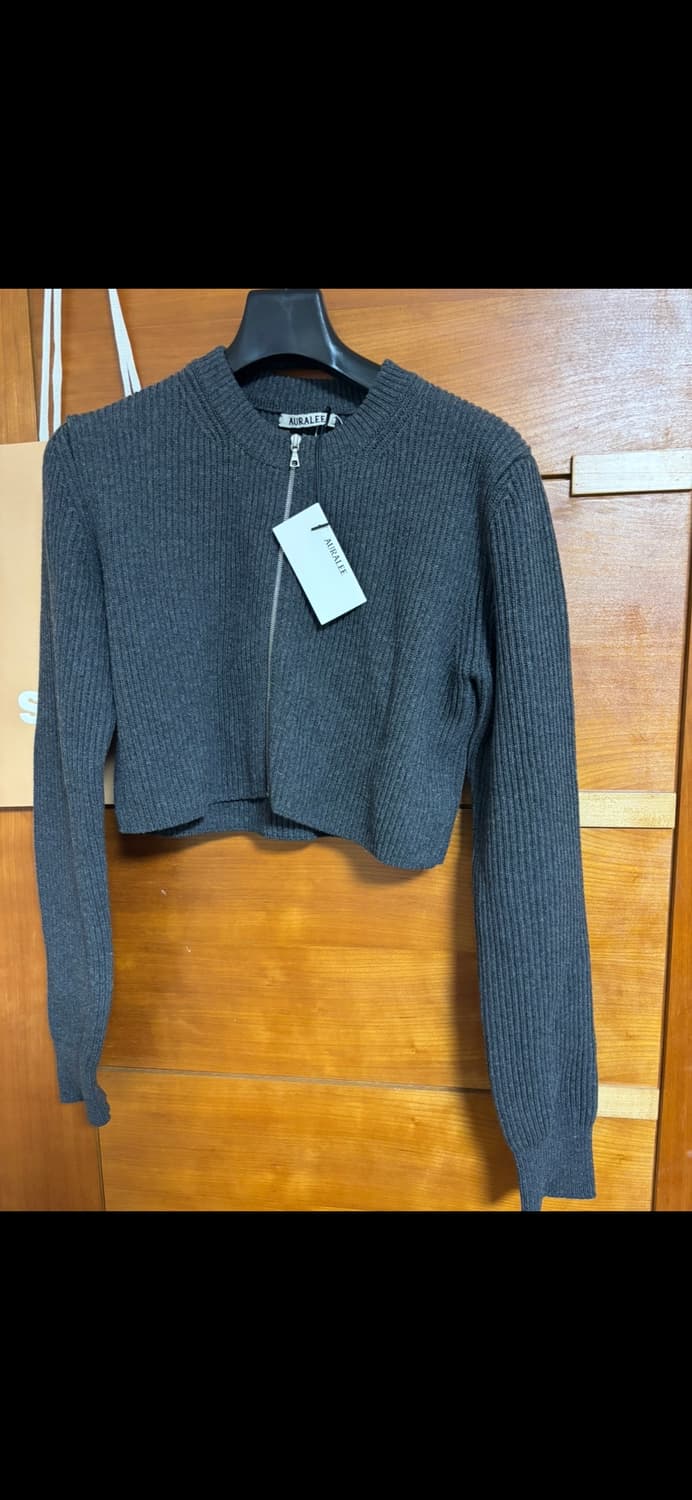 오라리 울1 니트 집업 자켓 그레이 여성  상품이미지9
