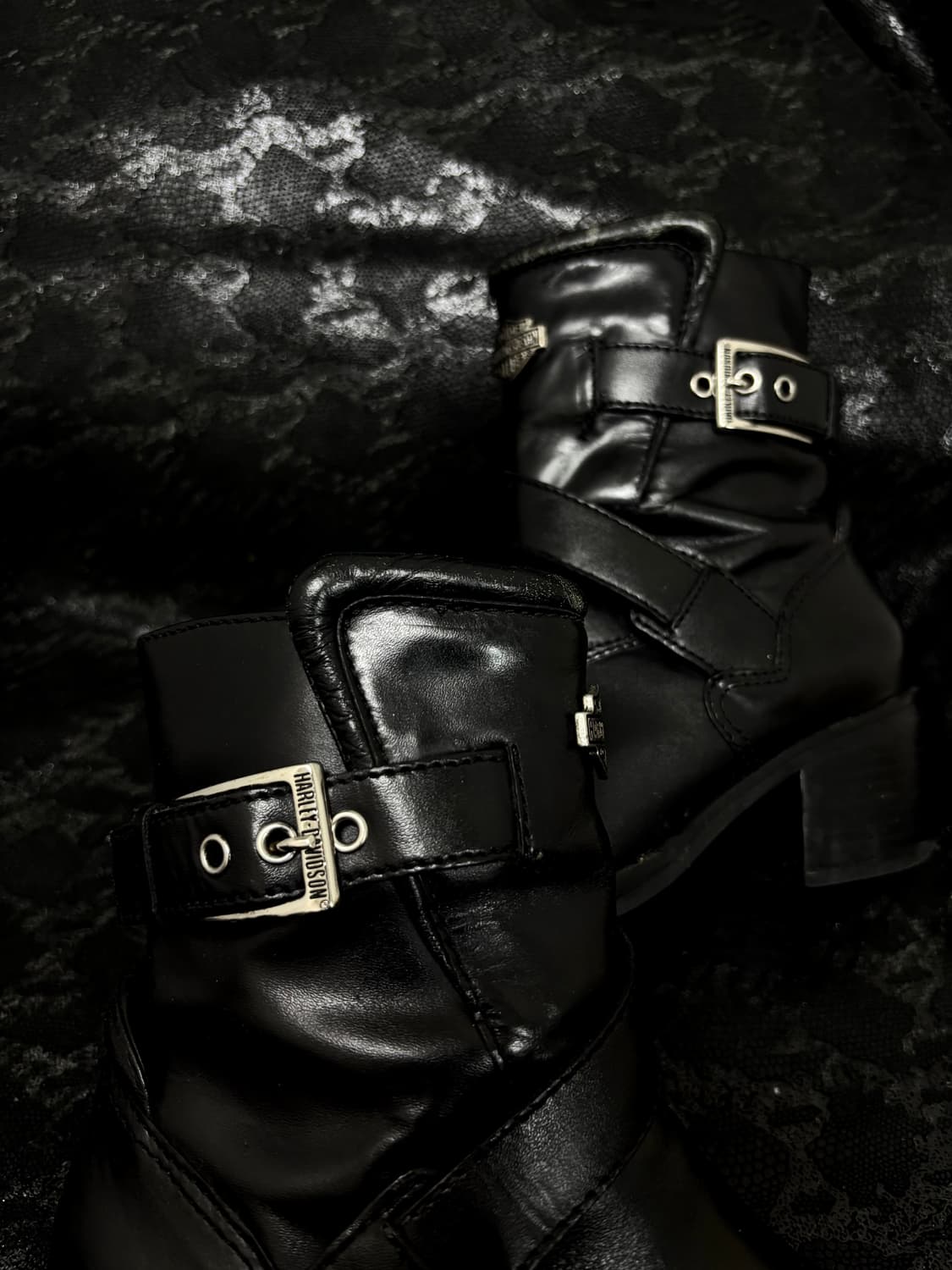 “Harley Davidson” Buckle&Stud Leather Bo 상품이미지4