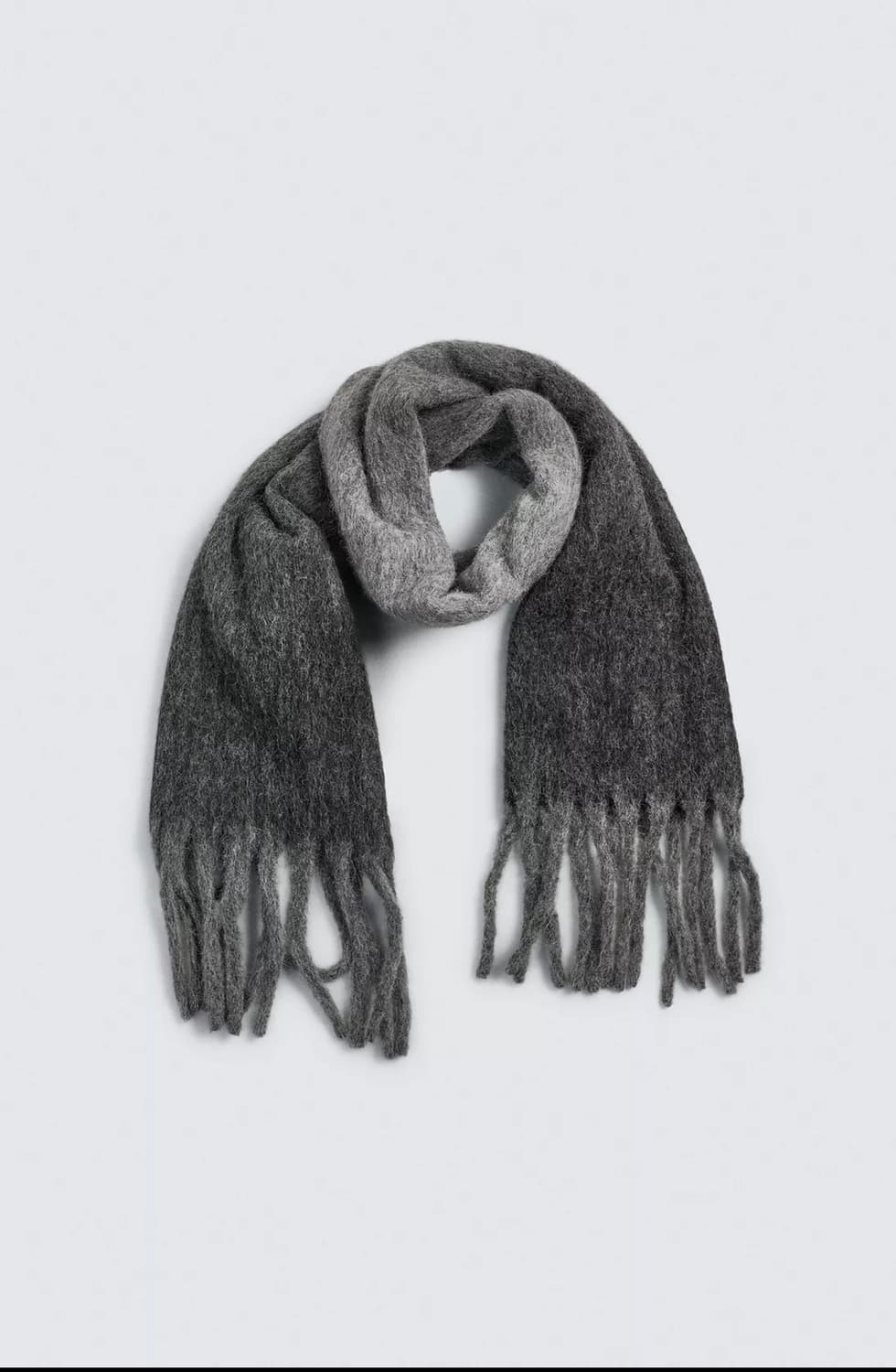 (새상품.남녀공용) 자라 울블랜드 브러쉬드 프린지 머플러 상품이미지2