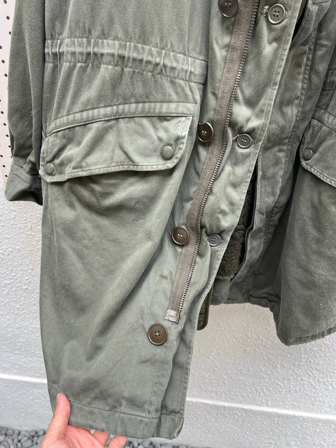 1970s FRENCH ARMY M-64 PARKA 모즈파카 개파카 상품이미지9
