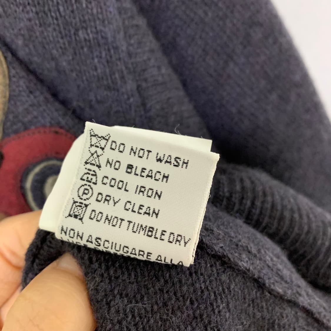 ICEBERG 아이스버그 빈티지 니트 다크 네이비 남녀공용 상품이미지3