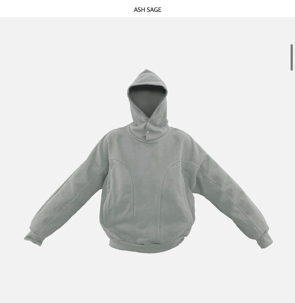 그레일즈 / 지오메트리 후디(2사이즈,애쉬세이지) 상품이미지1