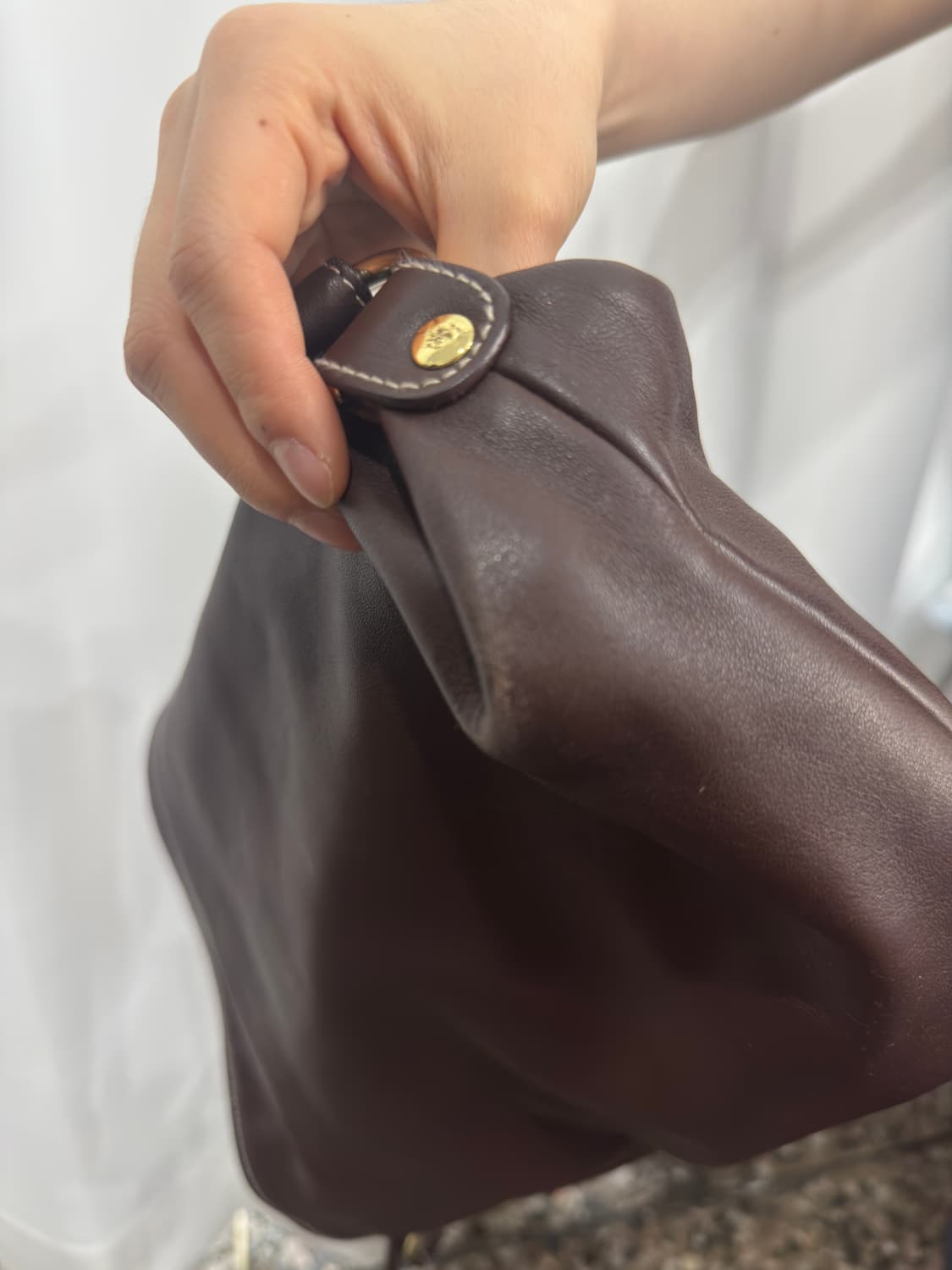 ralph lauren brown leather shoulderbag 상품이미지6