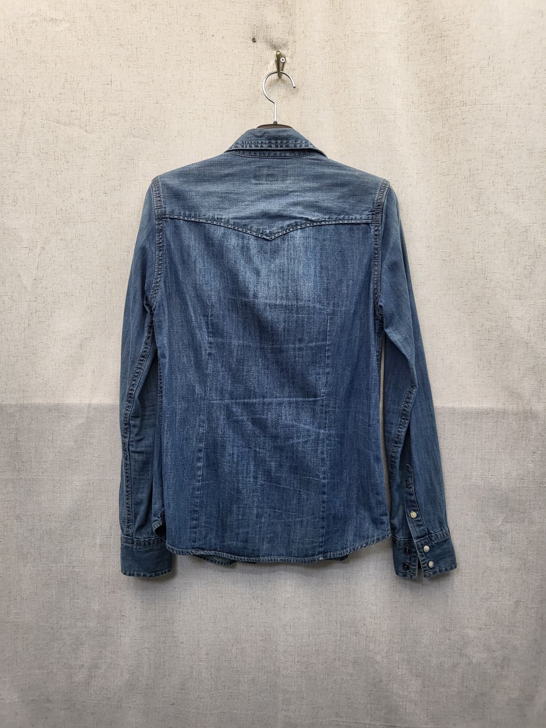 후아유 데님 셔츠 상품이미지2