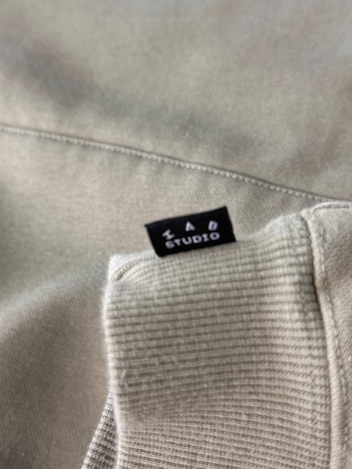 아이앱 스튜디오 루즈핏 올리브 카키 스웻 후드 상품이미지6