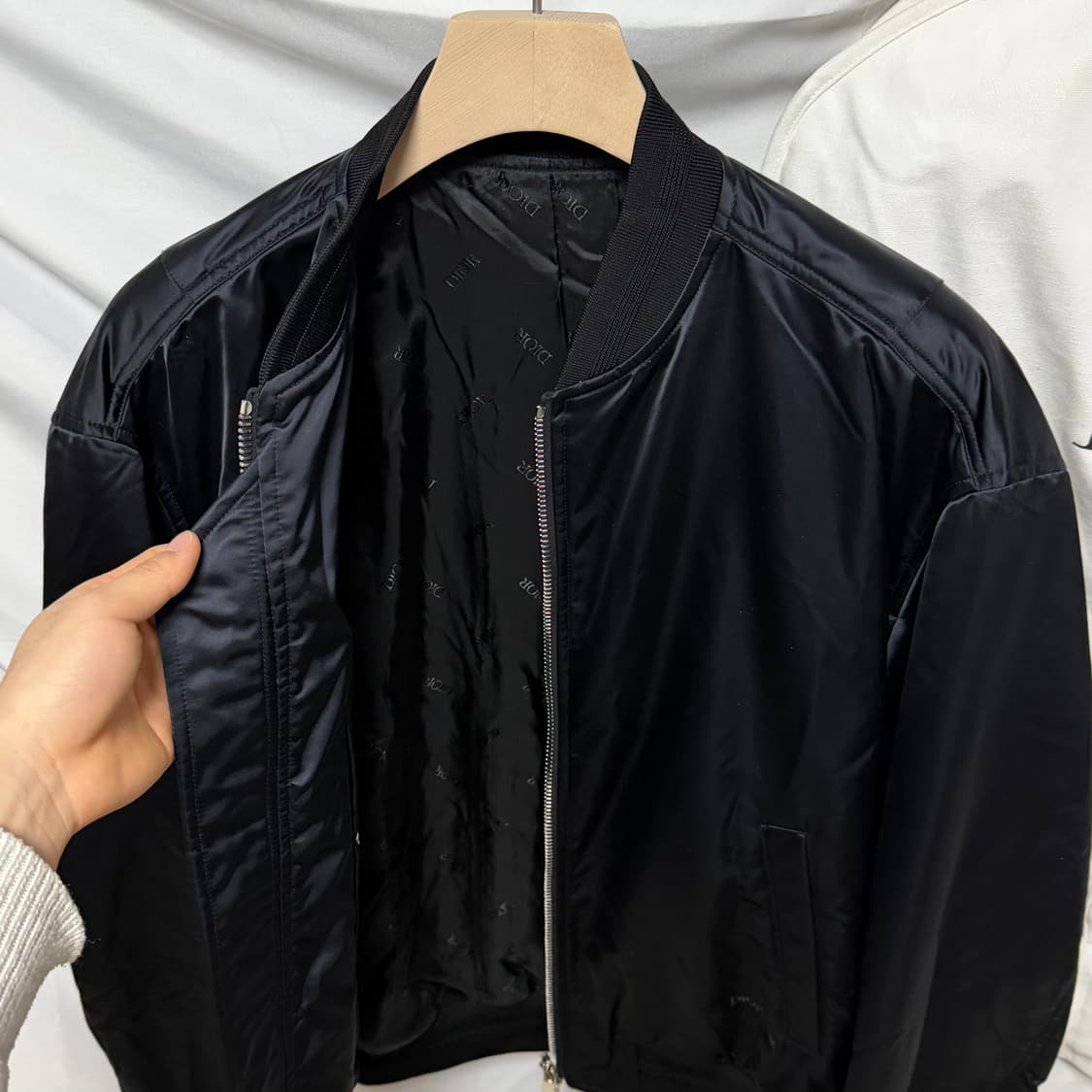 [S+급/54] 디올 X 피터도이그 백로고 블루종 봄버 자켓 상품이미지6