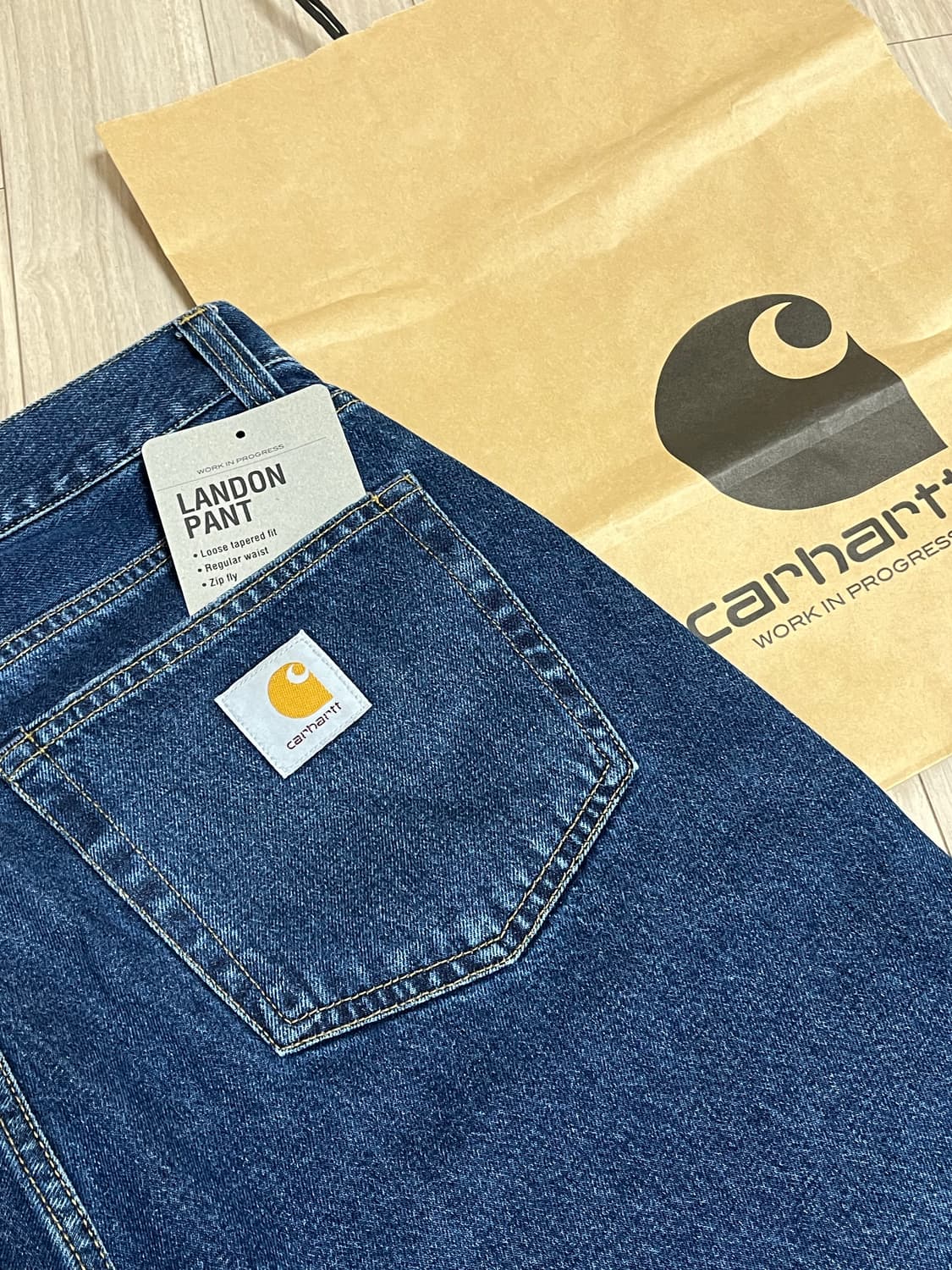 칼하트윕 랜든 팬츠 (블루스톤워시드) 32 size 상품이미지1