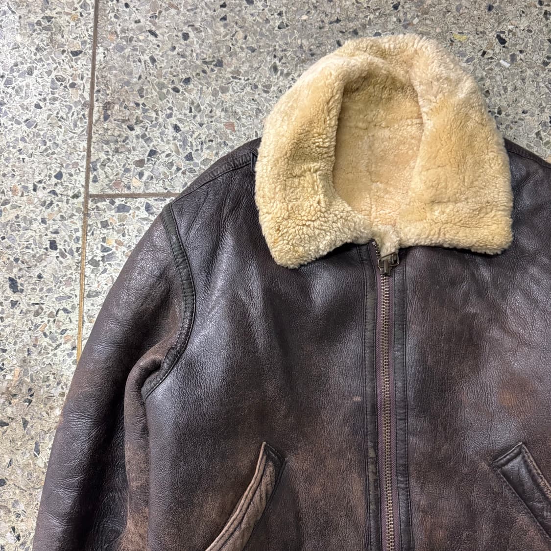 [XL] 양가죽 B3 무스탕 무통 자켓 상품이미지4