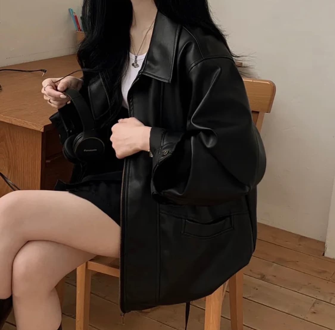 에이블리 레더자켓 상품이미지2