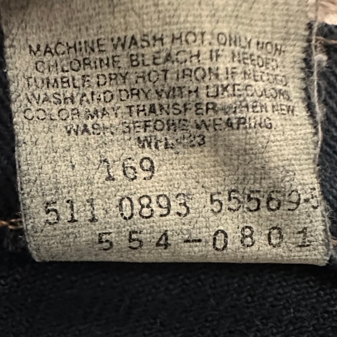 LEVI'S 554 90's usa made denim pants 상품이미지5