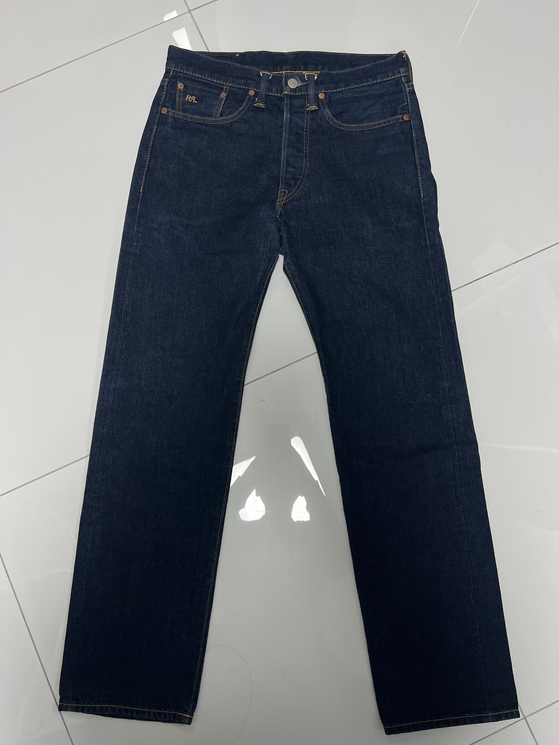 택포16) RRL 더블알엘 스트레이트핏 원스워시 셀비지 데님29x30 상품이미지1