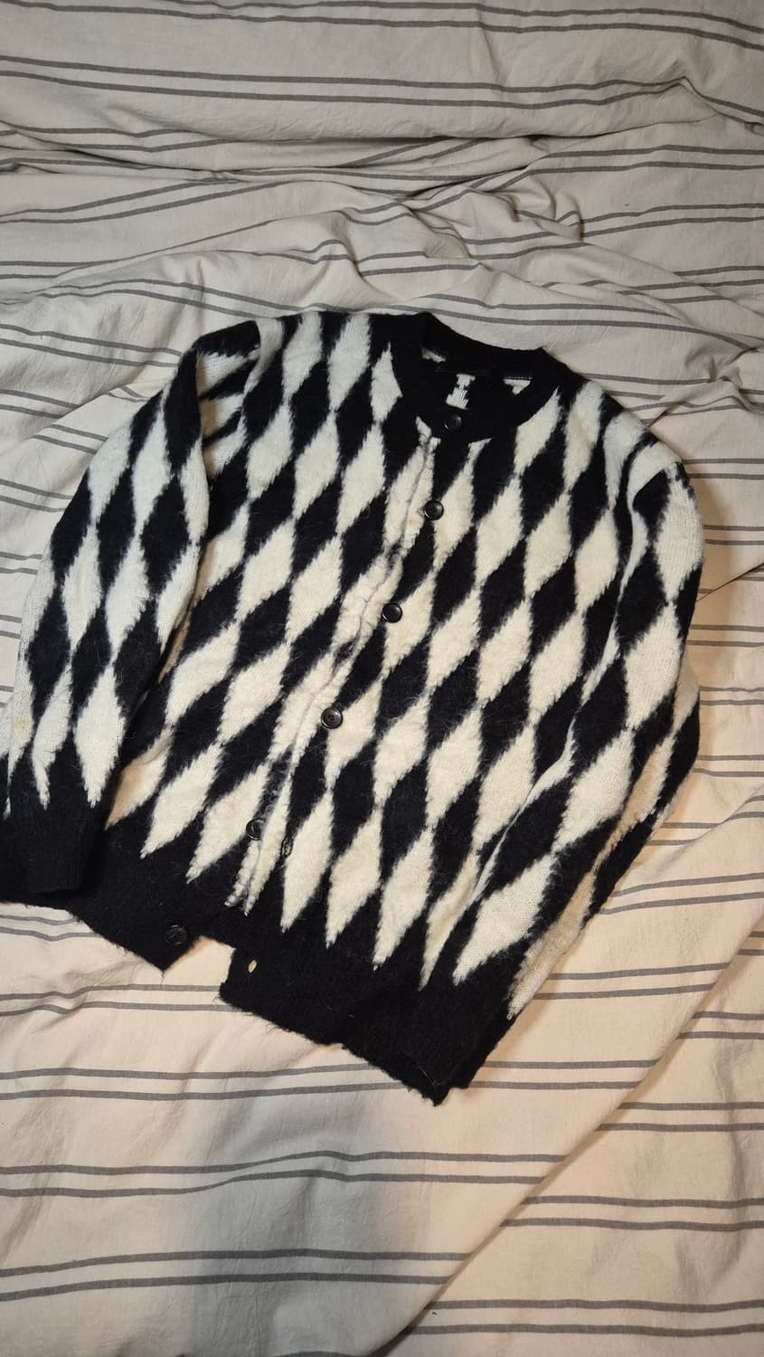 왓에버위원트 알파카 패턴 가디건 상품이미지1