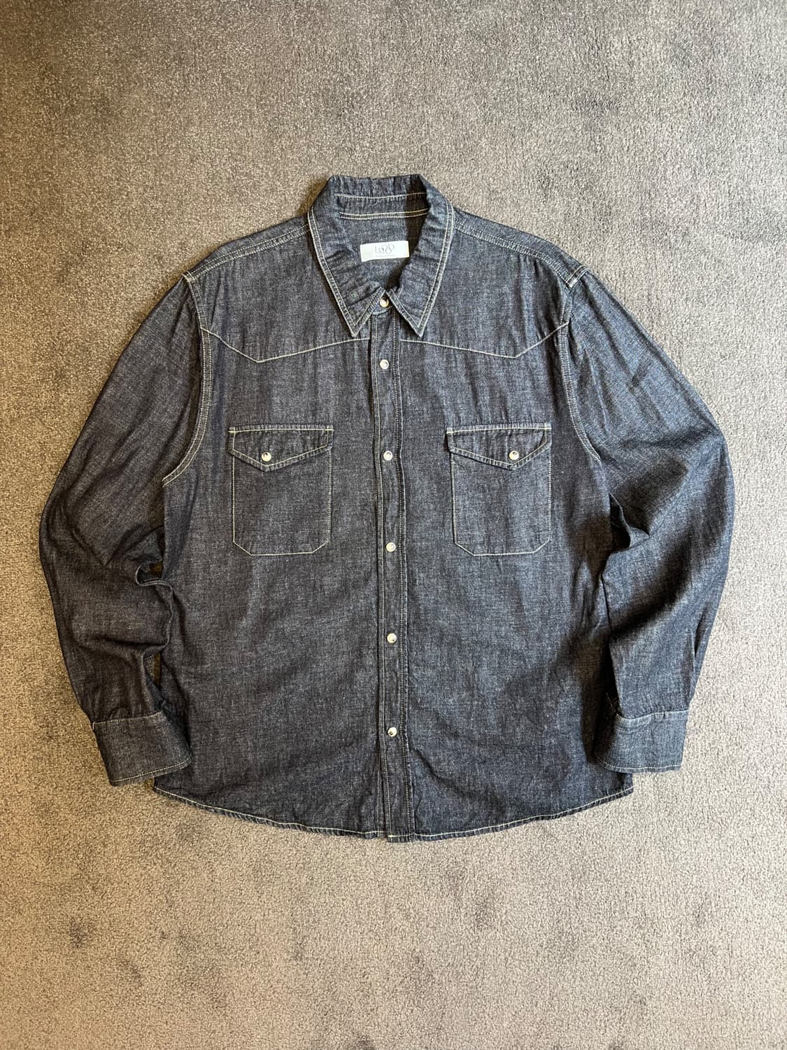 엘무드(LMOOD) 데님 웨스턴 셔츠 L 상품이미지1