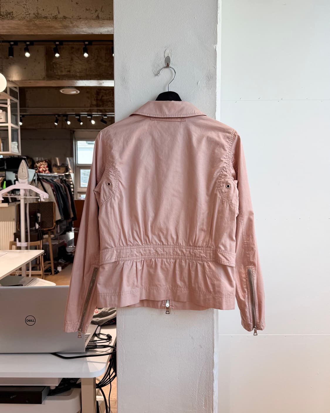 프라다 핑크 코튼 투웨이 자켓  상품이미지7