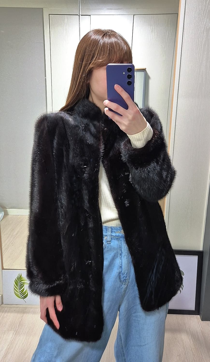 블랙밍크퍼.Mink Fur.Vintage 상품이미지7