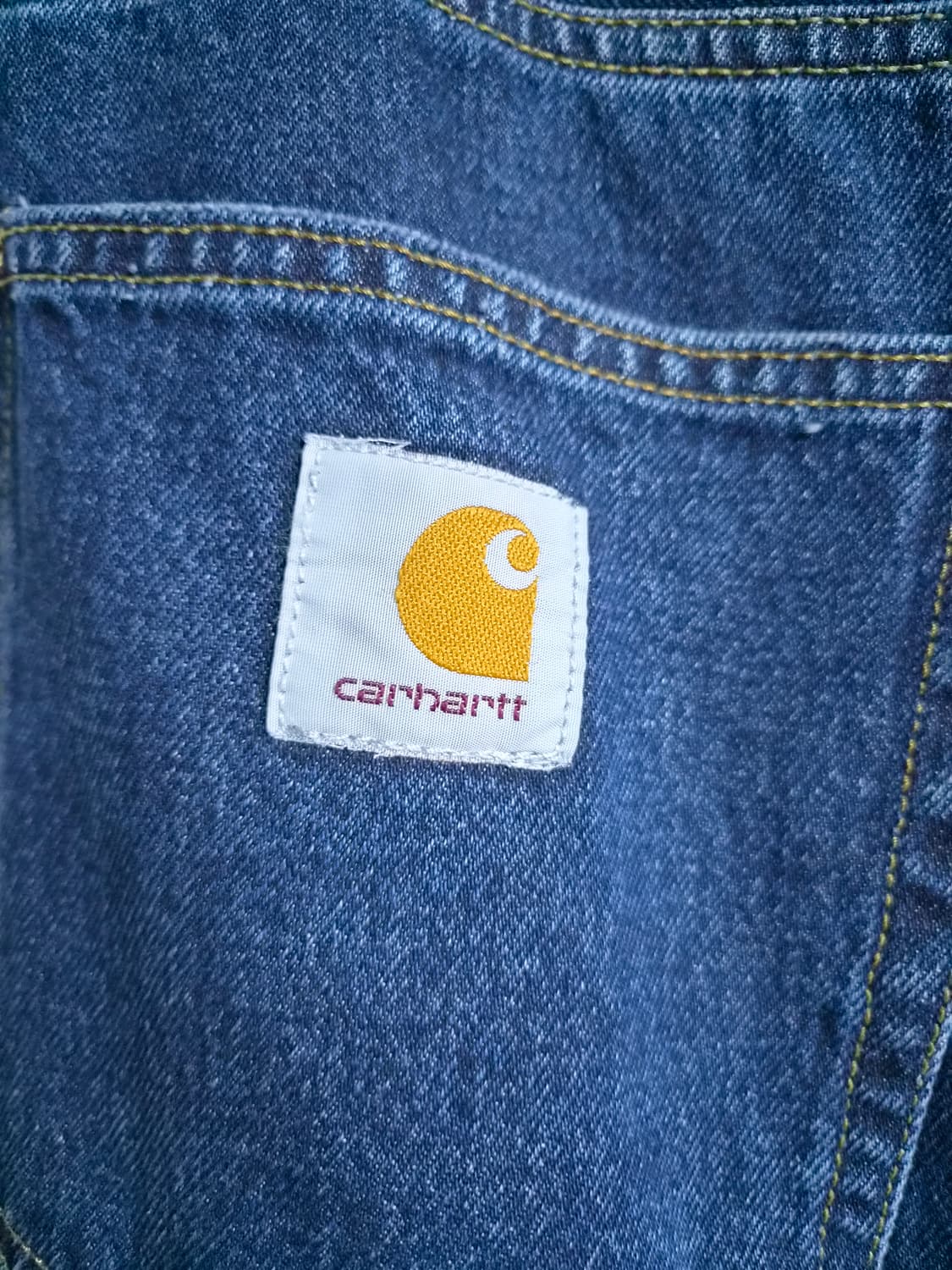 칼하트 WIP 랜든 팬츠 블루 스톤 워시드 31사이즈 상품이미지3