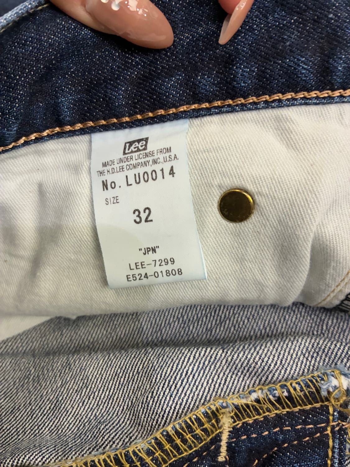 32)Lee 빈티지 중청 워싱 데님팬츠 상품이미지5