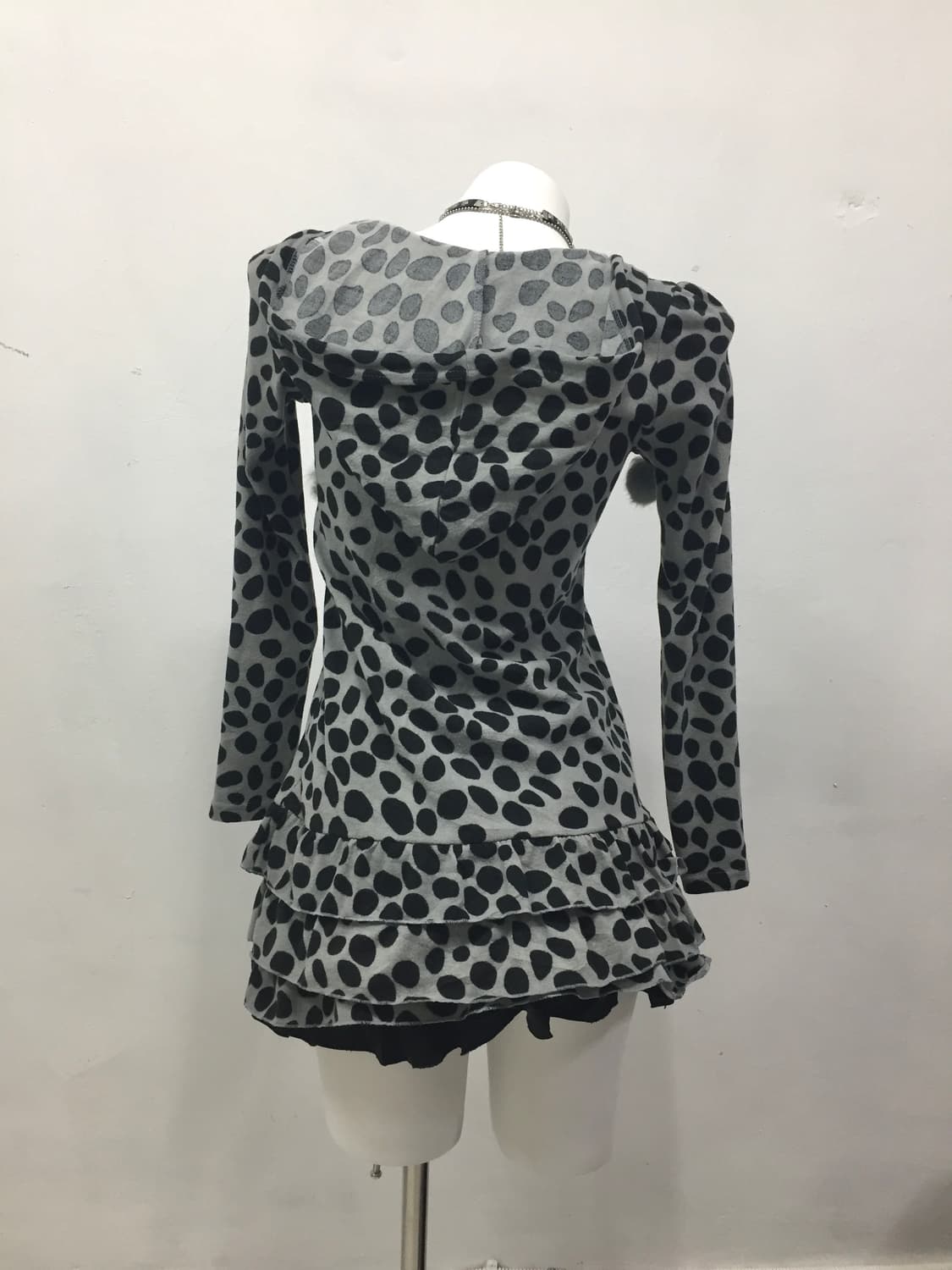 [GRAZIE] 갸루 호피도트 폼폼이 원피스 상품이미지5