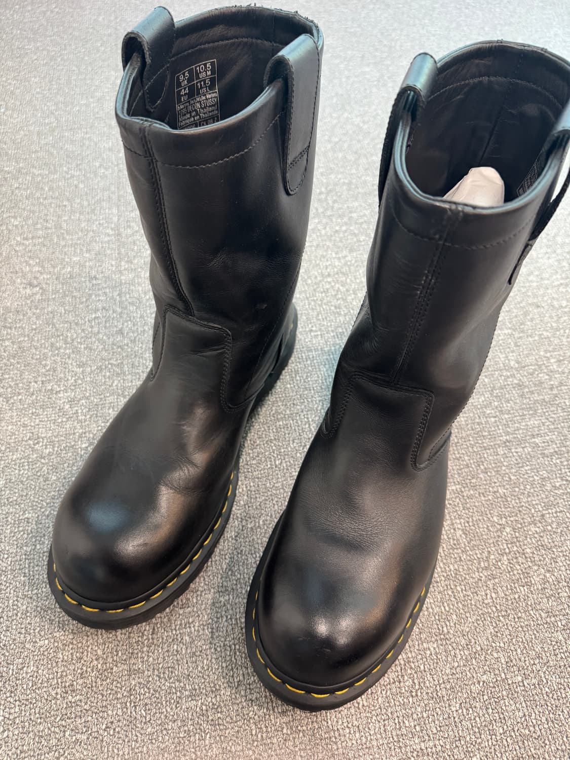 닥터마틴x스투시 2295 데콘 와나미 레더 롱 부츠 285 상품이미지5