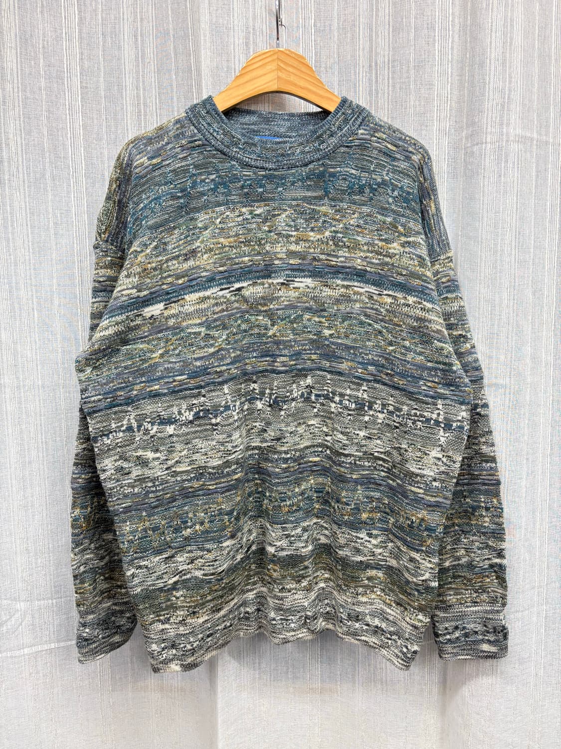 코코모 빈티지 에스닉 케이블 울니트 상품이미지4