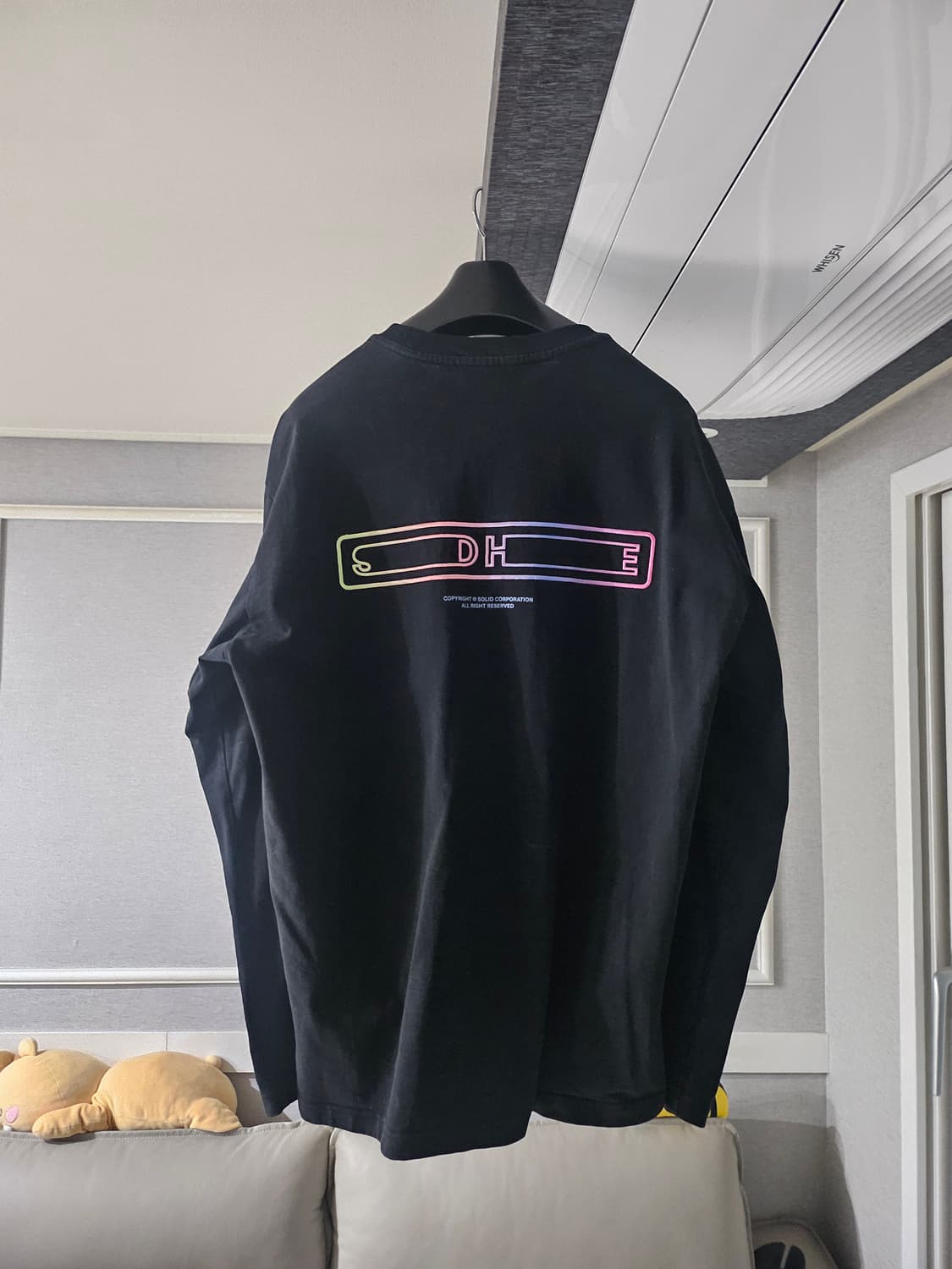 [거의 새것] 솔리드옴므 백로고 롱슬리브 긴팔 티셔츠 48 상품이미지2
