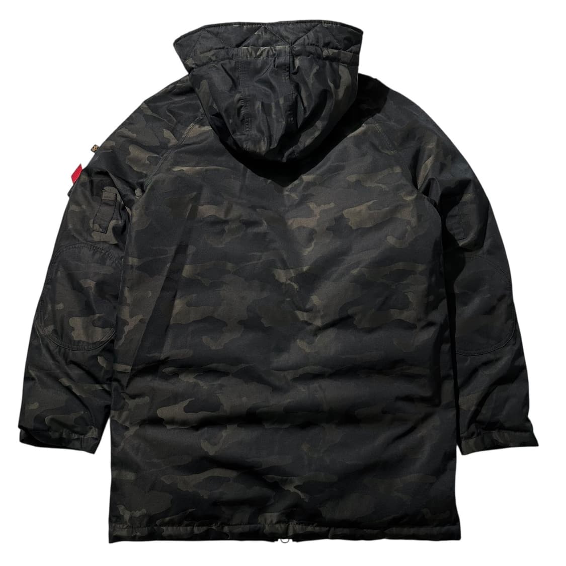 알파 인더스트리 리버시블 다운 N3B 패딩 파카 블랙 카모 상품이미지4