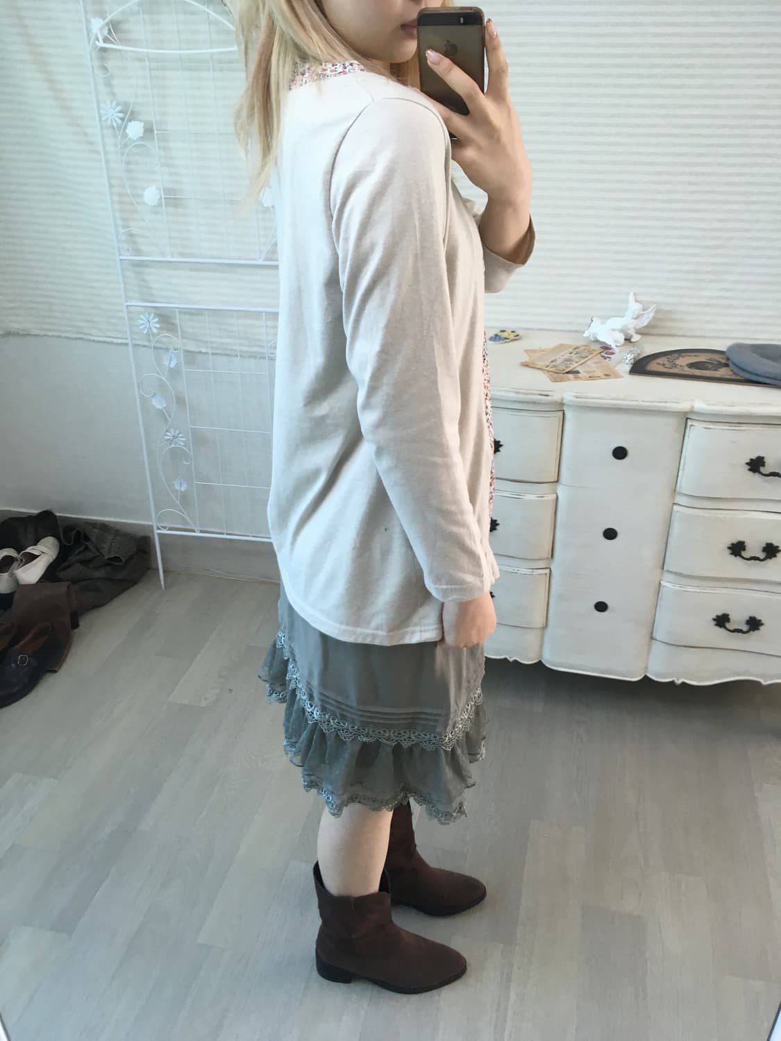 jpn vintage 하구미 플라워 티셔츠 상품이미지3