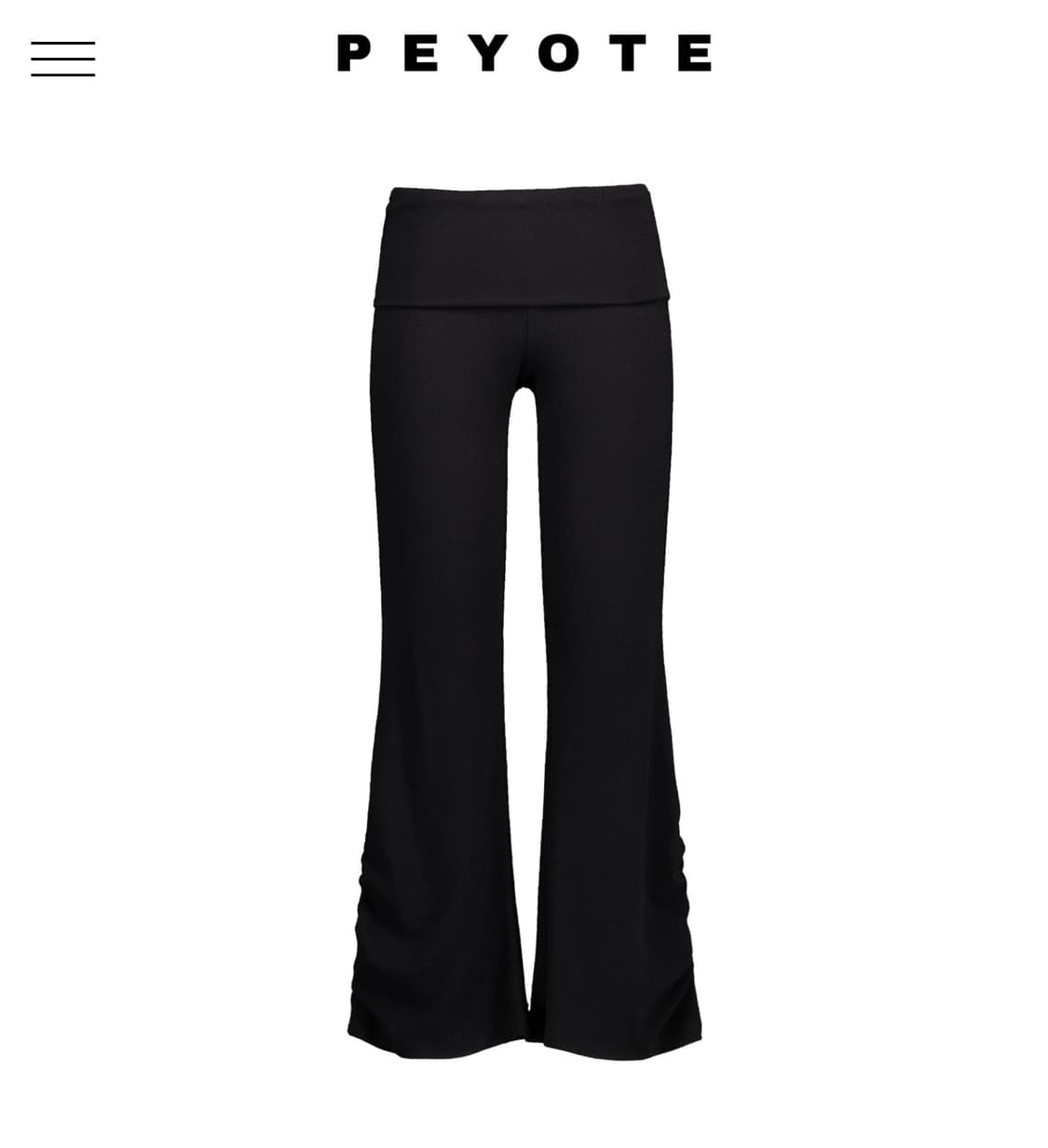 택포)새상품)peyote 폴딩 웨이스트 셔링 팬츠 상품이미지7