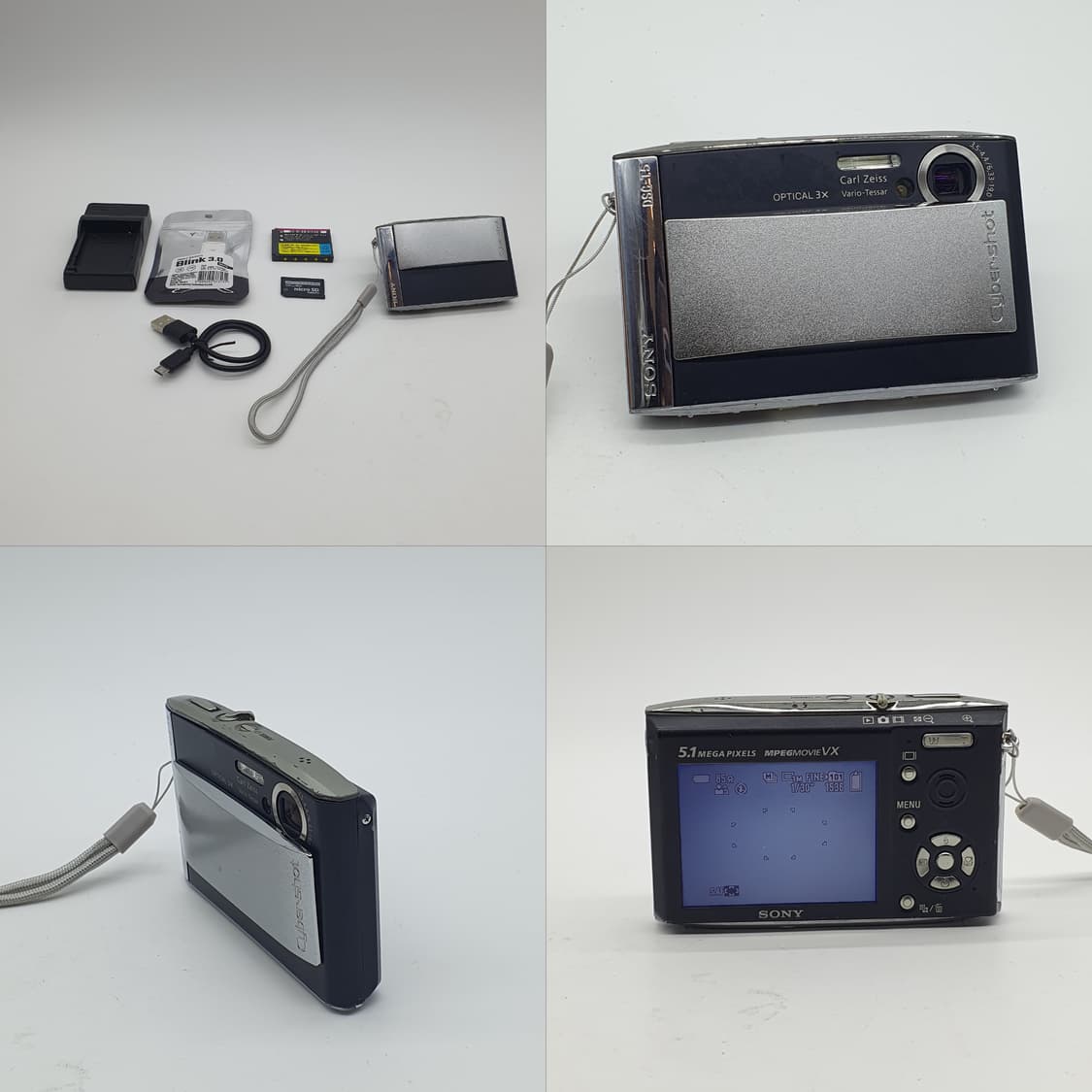 작례⭕️ 소니 사이버 DSC-T5 빈티지 디카 디지털카메라 상품이미지2