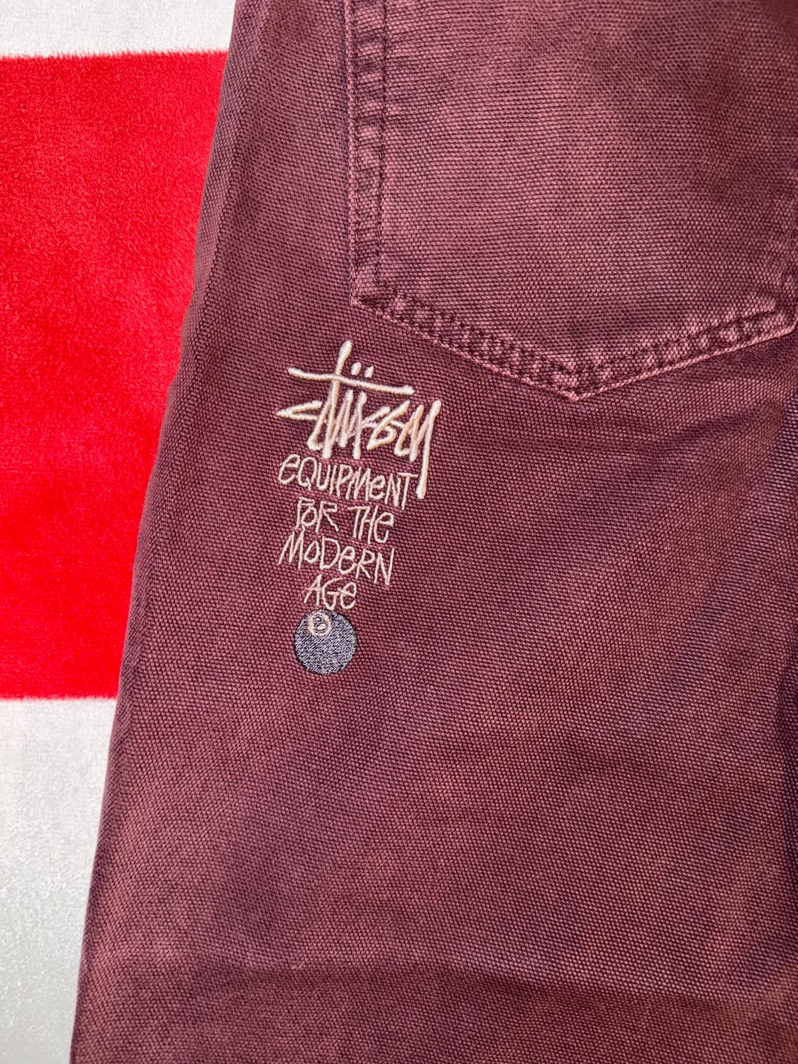 (32) 스투시 워시드 캔버스 빅올진 퍼플 상품이미지3