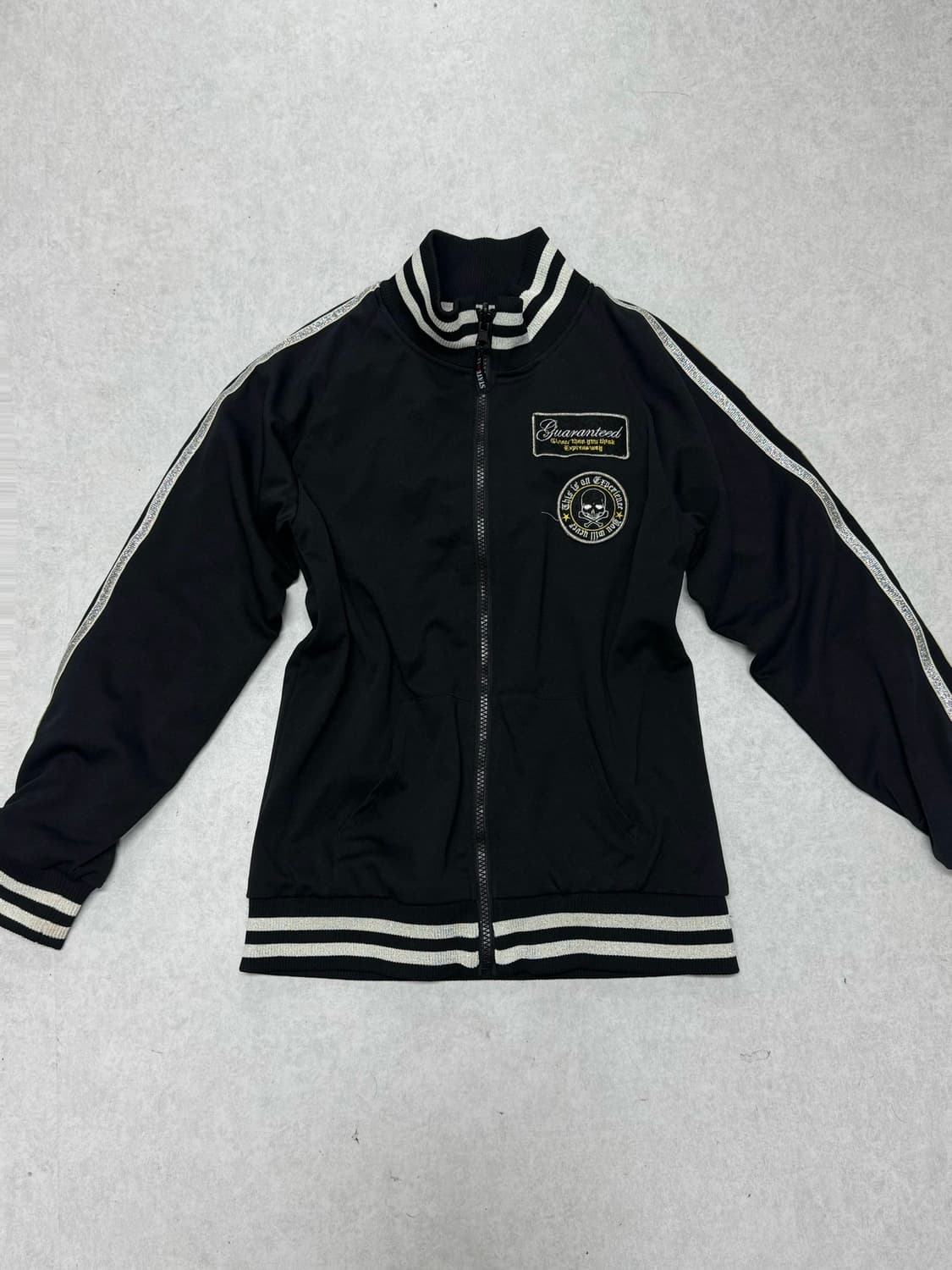 펑크 해골 실버 트랙져지 상품이미지1