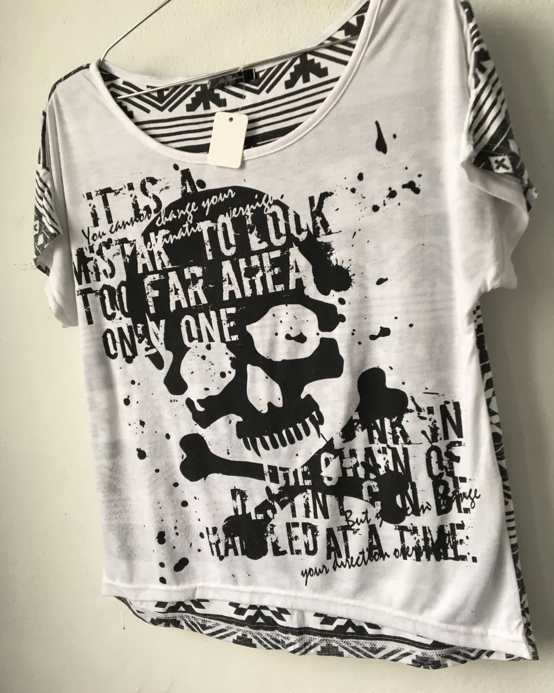 Skull printing t shirt 상품이미지4