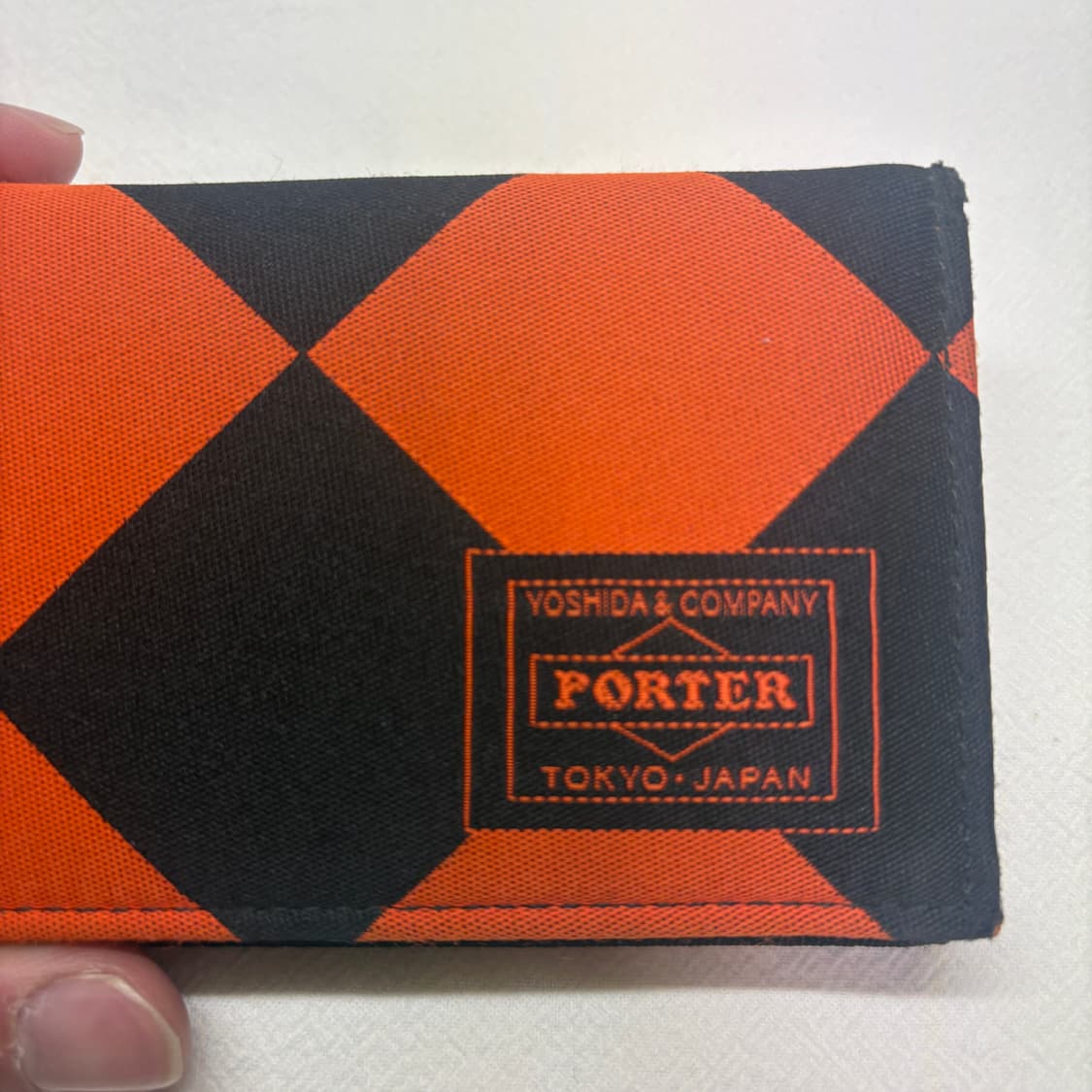 요시다 포터 다이아몬드 체크 패턴 카드 지갑 상품이미지3